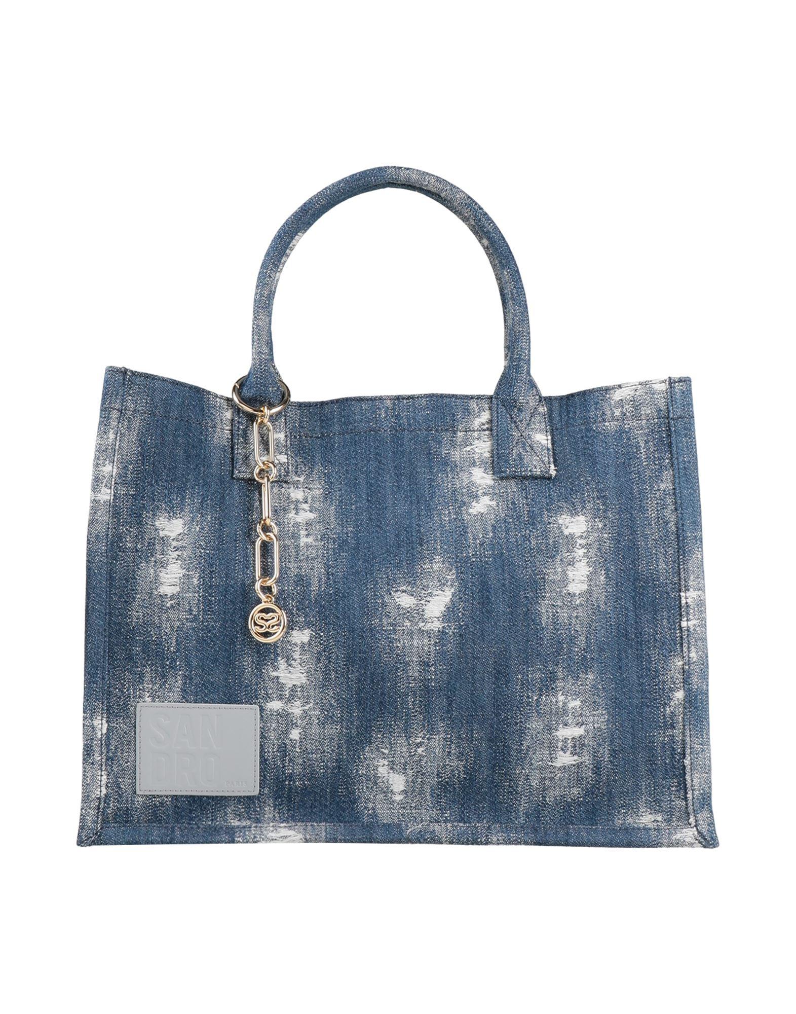 Denim Tote Sandro Tote Bag Sandro Handbag In Blue Lyst UK