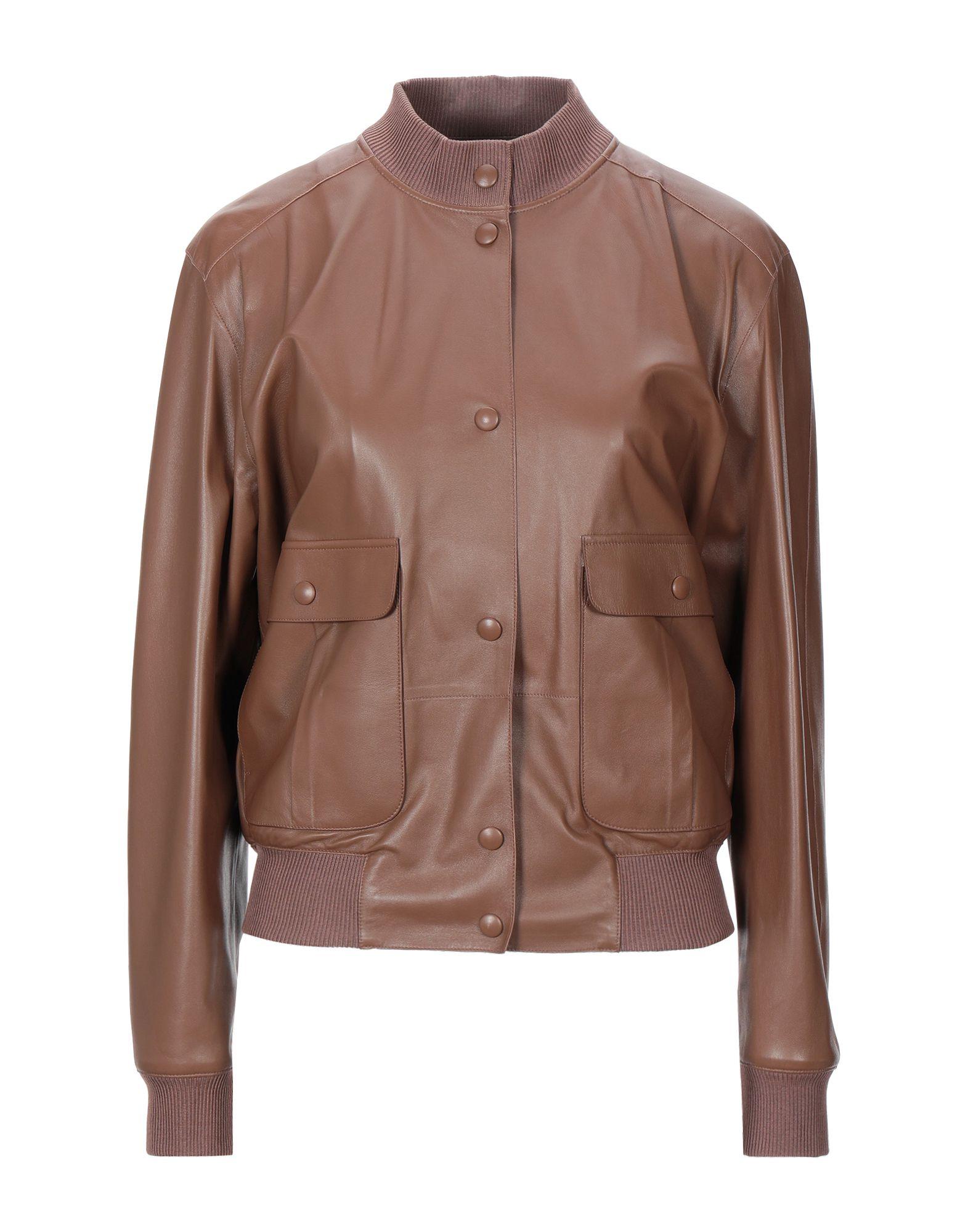 Tod's Synthetic Jacket in Brown - Lyst