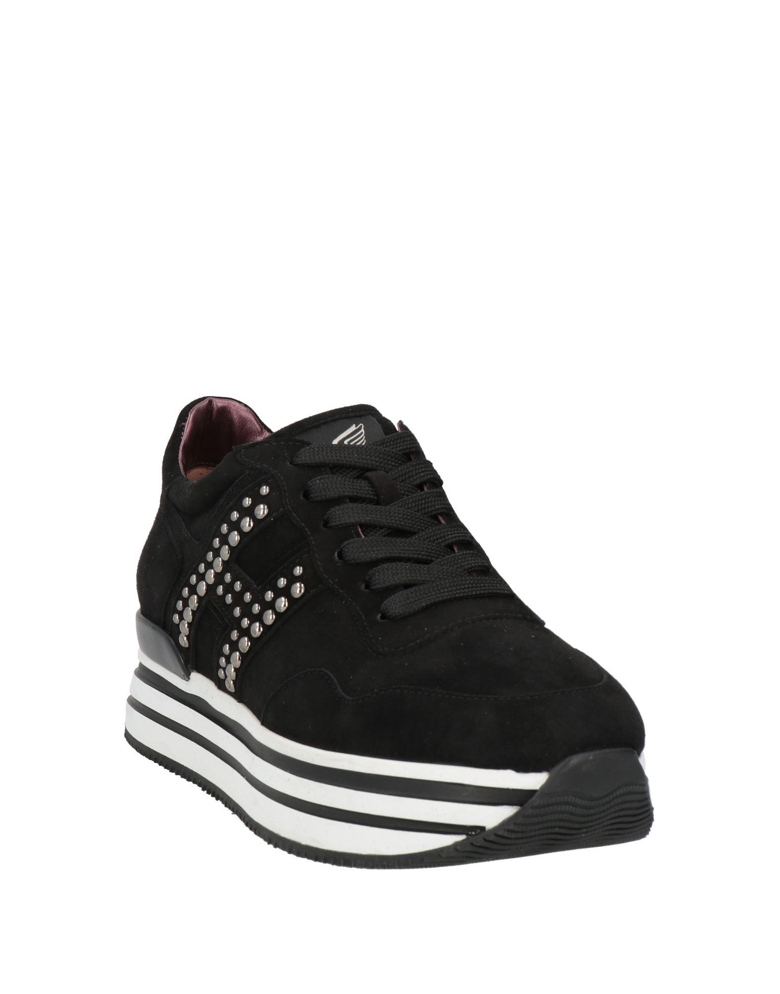 Hogan Sneakers Goat Skin in Black Lyst UK