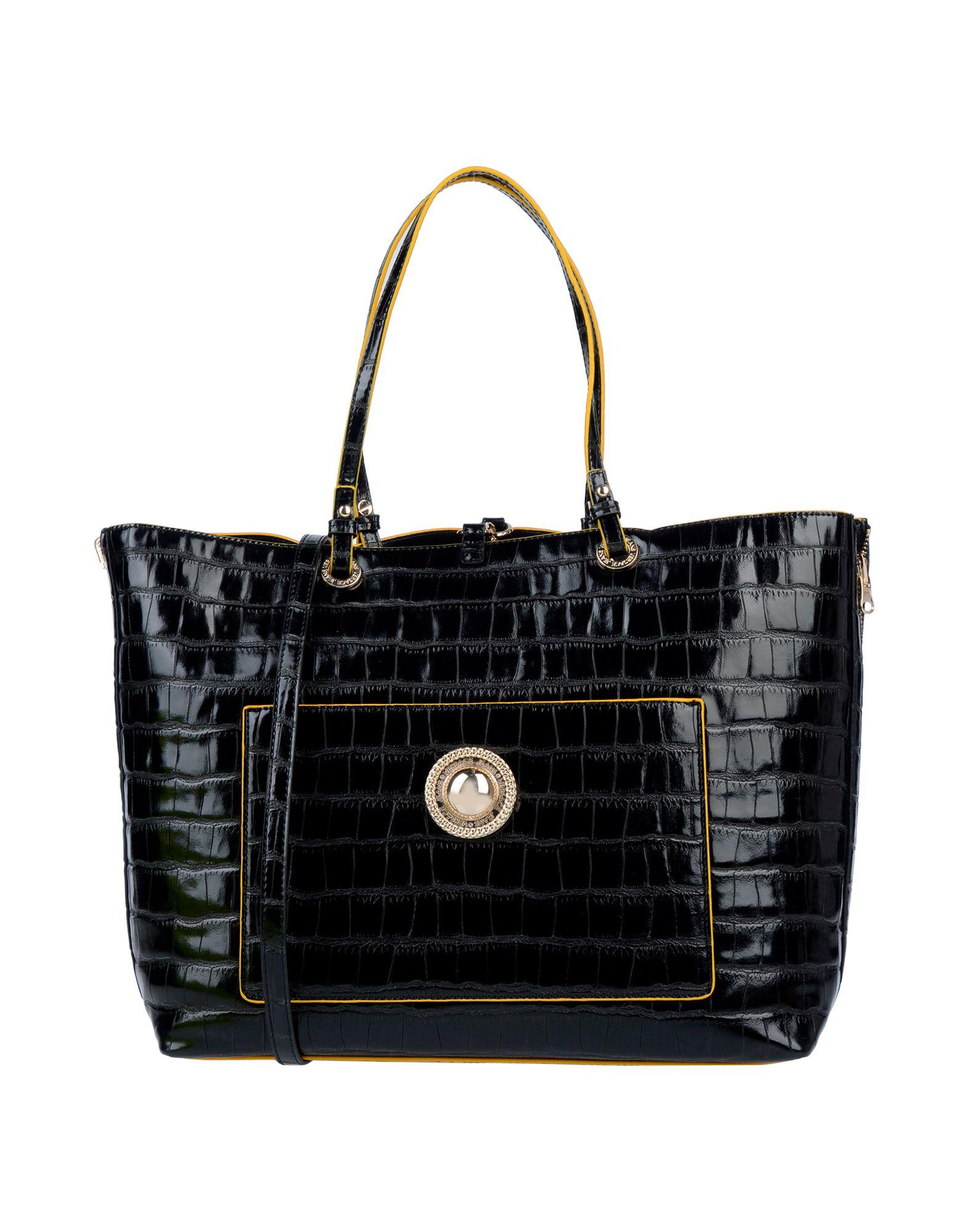 Versace Jeans Handbag in Black - Lyst