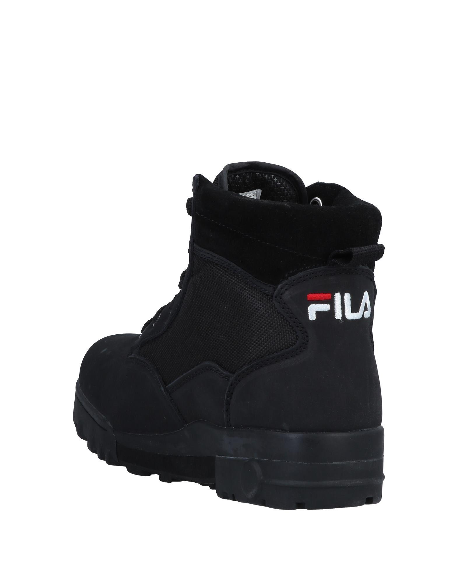 Botines de caña alta Fila de hombre de color Negro | Lyst