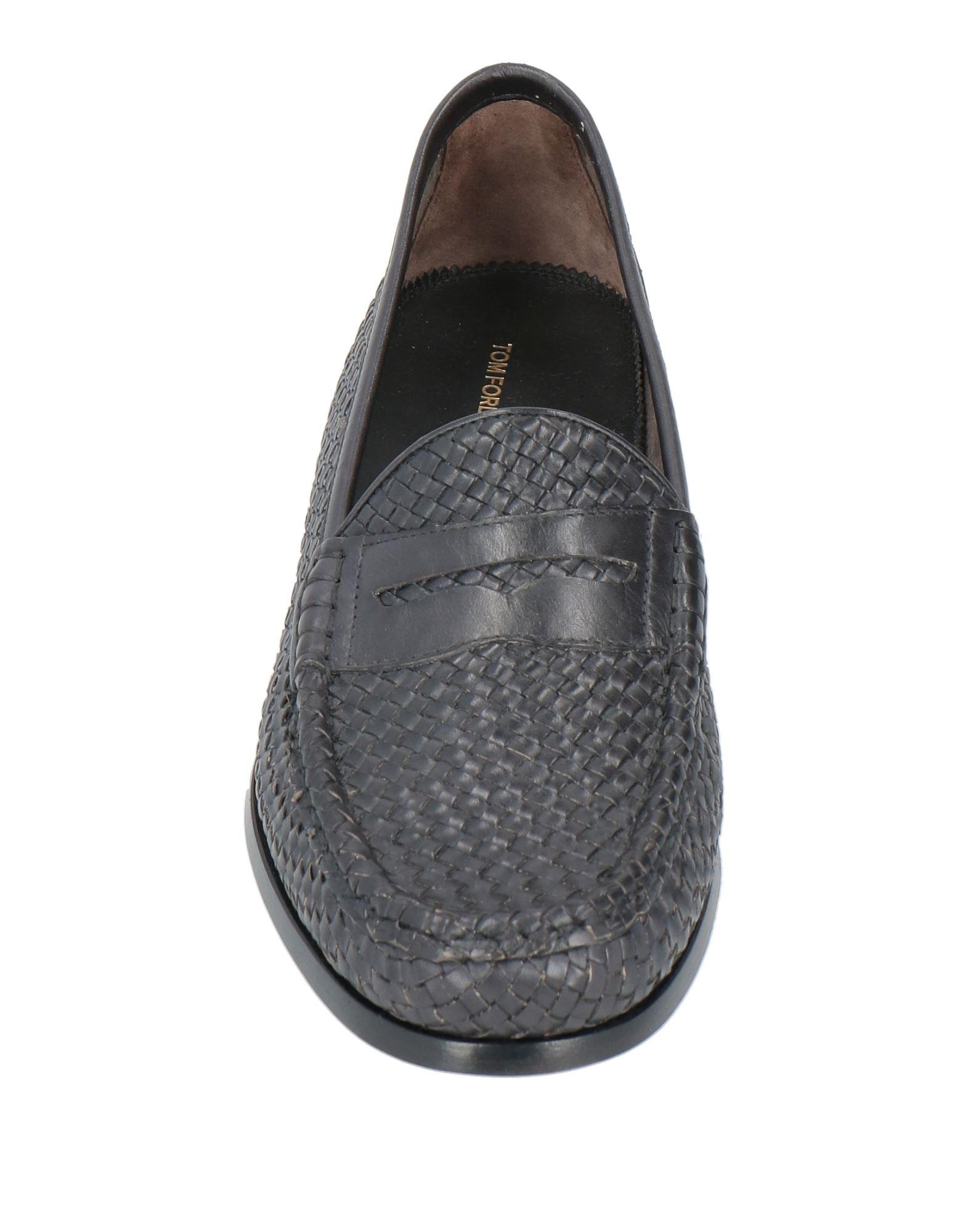 Tom Ford Loafers Calfskin in Gray for Men | Lyst