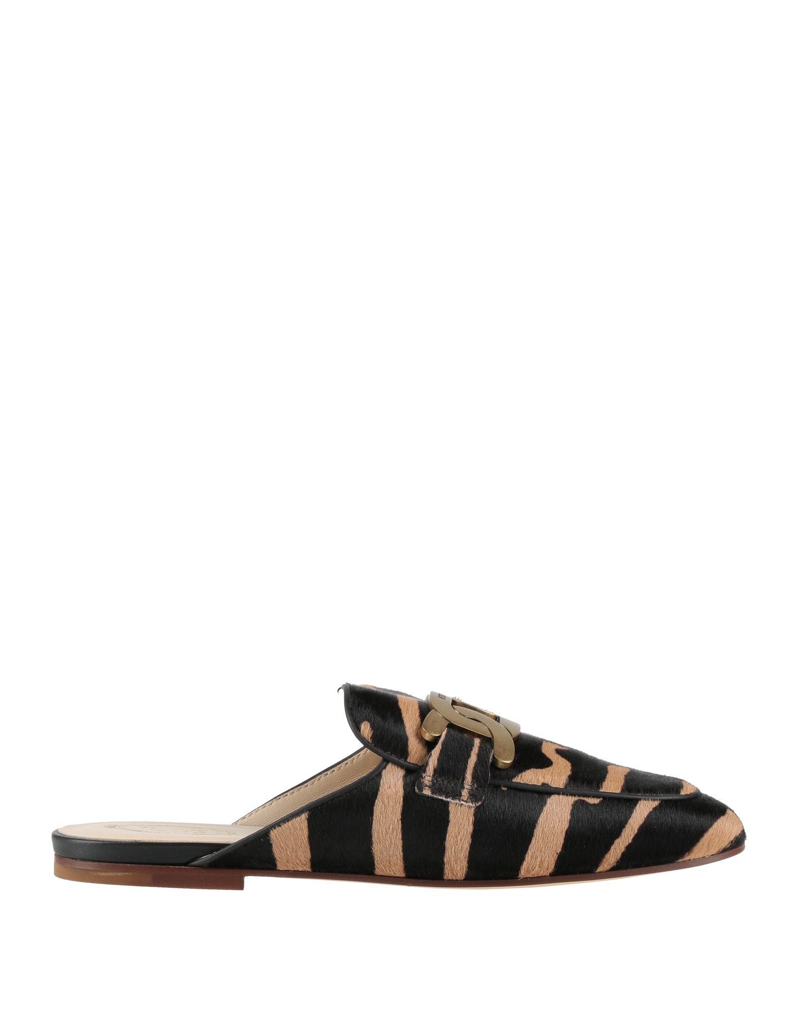 【関税＆送料込み】Tod'S Perforated Mules Shoes TOD's Women's Slip On Pointy Mule Beige/Cream Kitten Heels