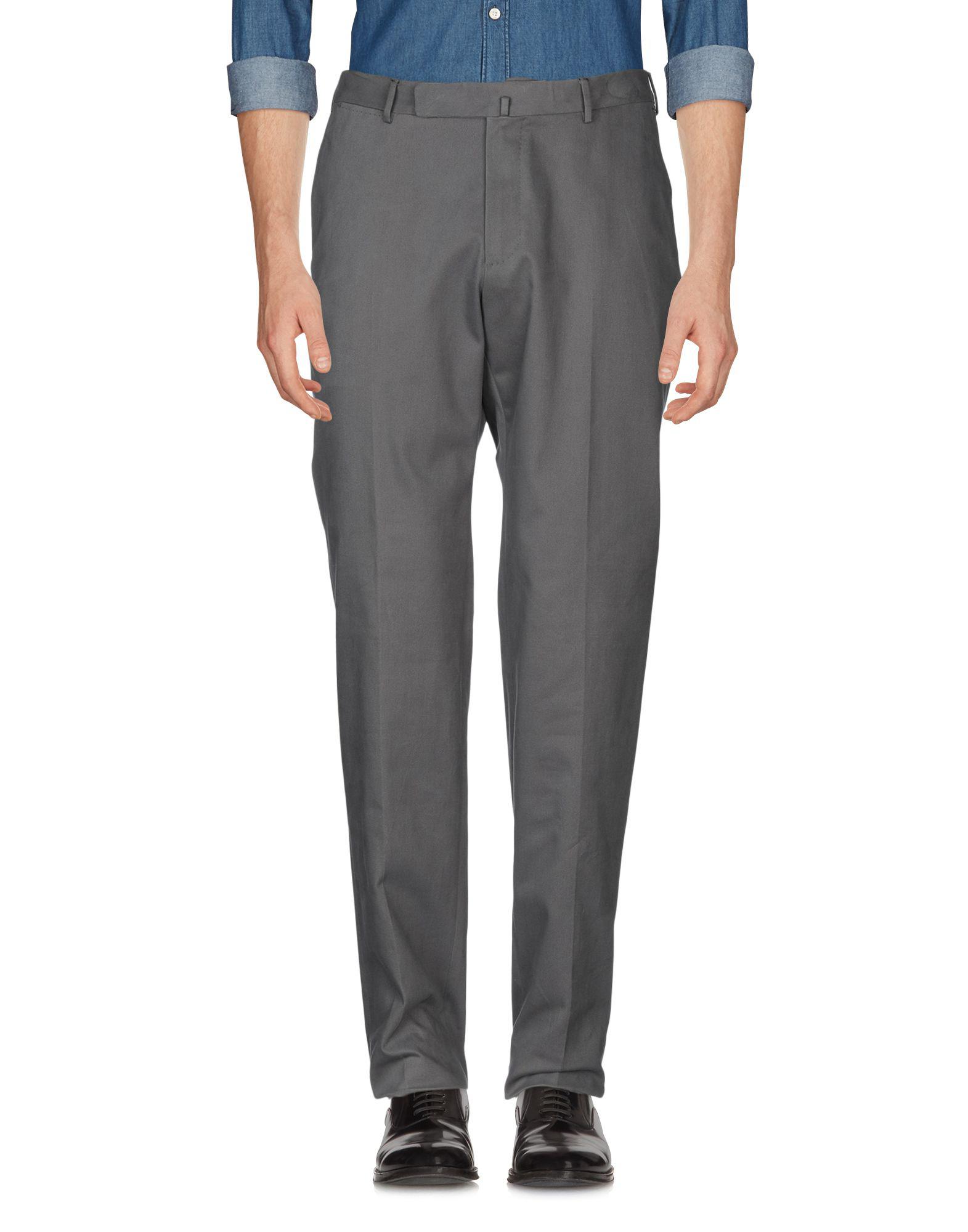 Ermenegildo Zegna Cotton Casual Pants in Lead (Gray) for Men - Lyst