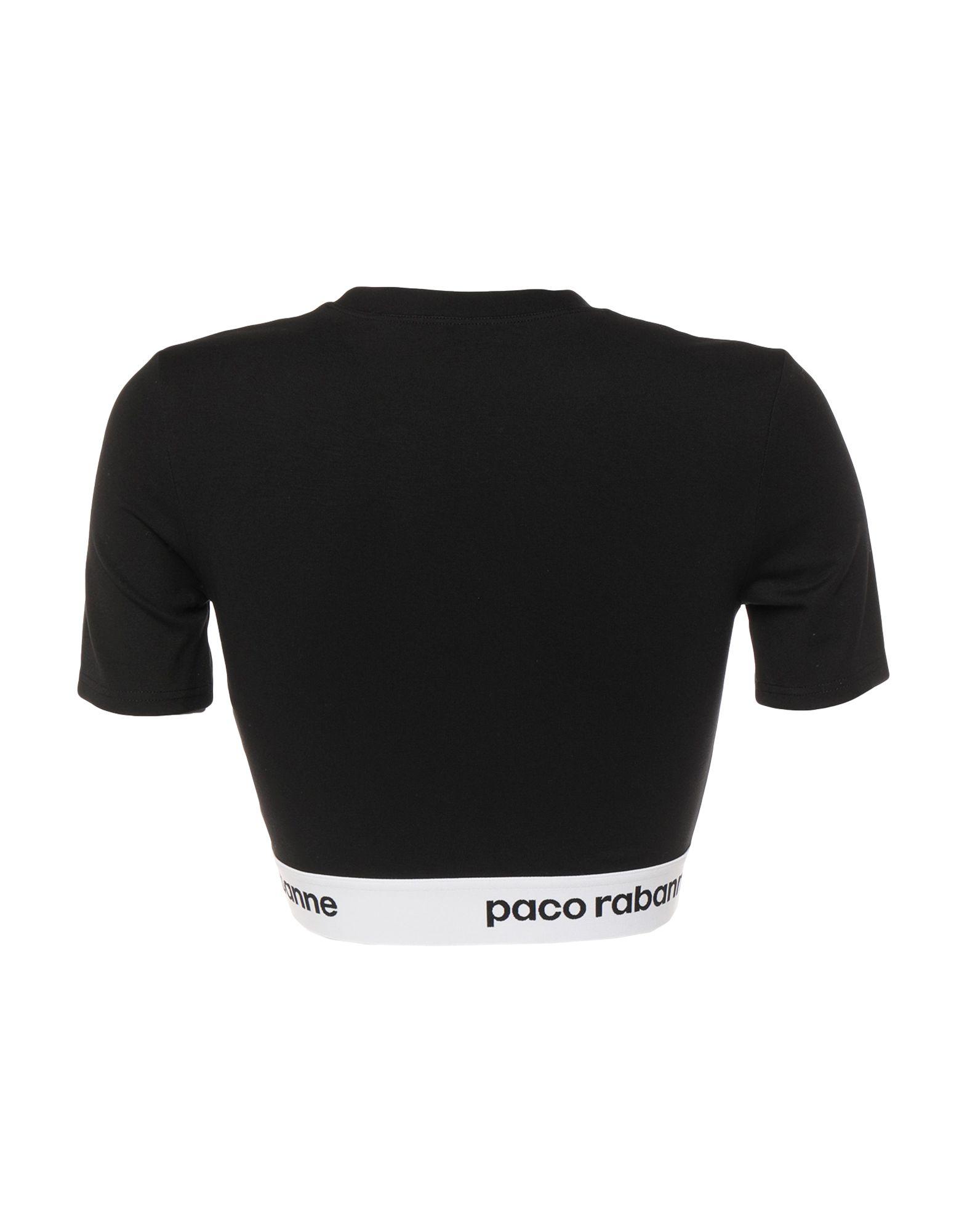 paco rabanne logo crop top