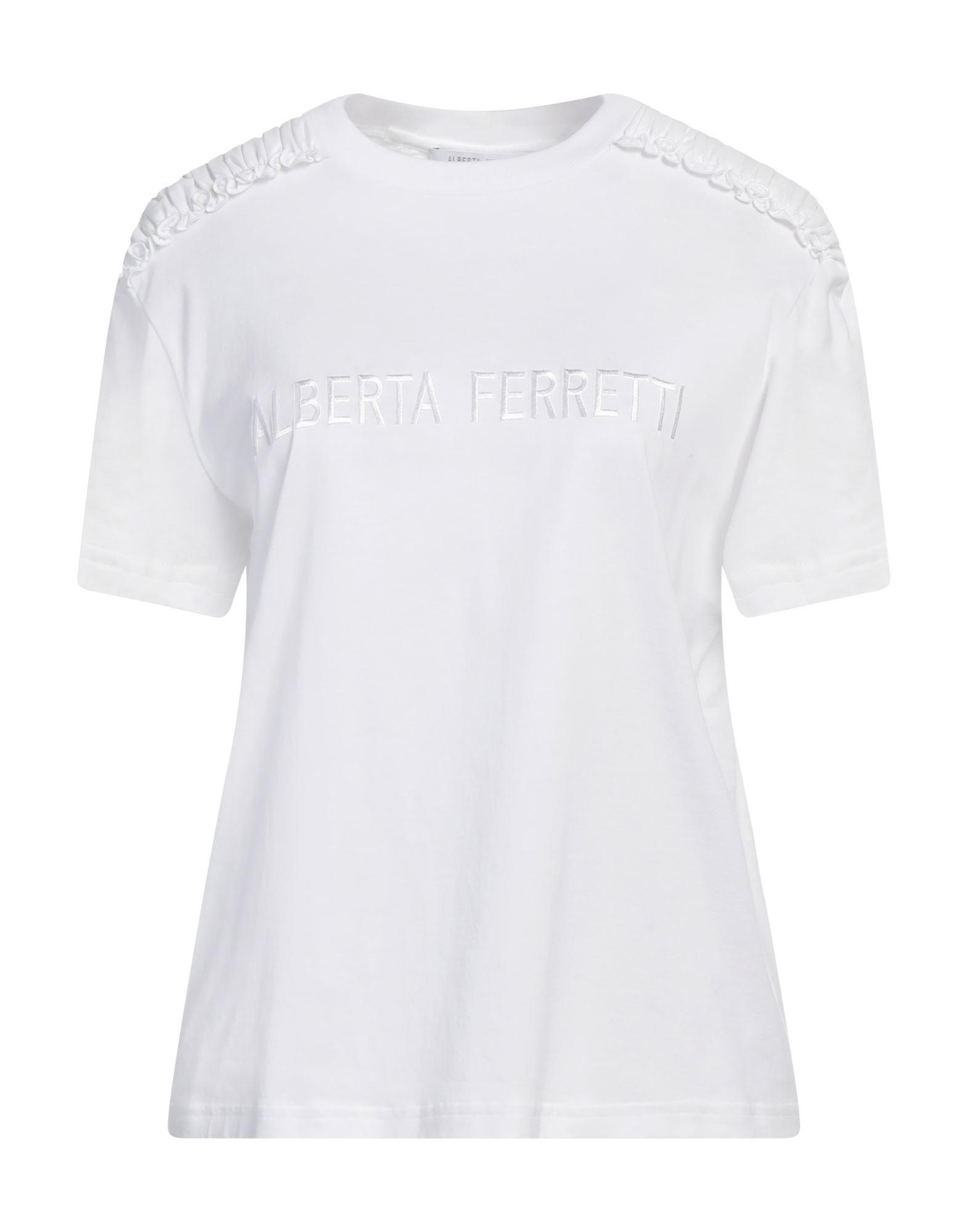 Tシャツ・カットソー A FERRETTI Alberta Ferretti Lace LS T-shirt Alberta Ferretti Alitalia logo embroidery T-shirt | 070116721672