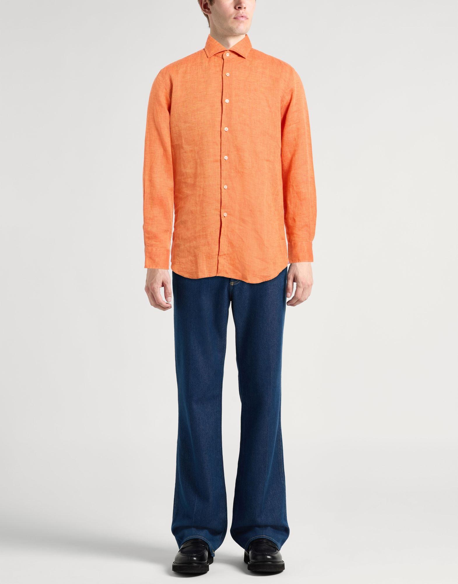 Camicie Arancione da uomo Lyst