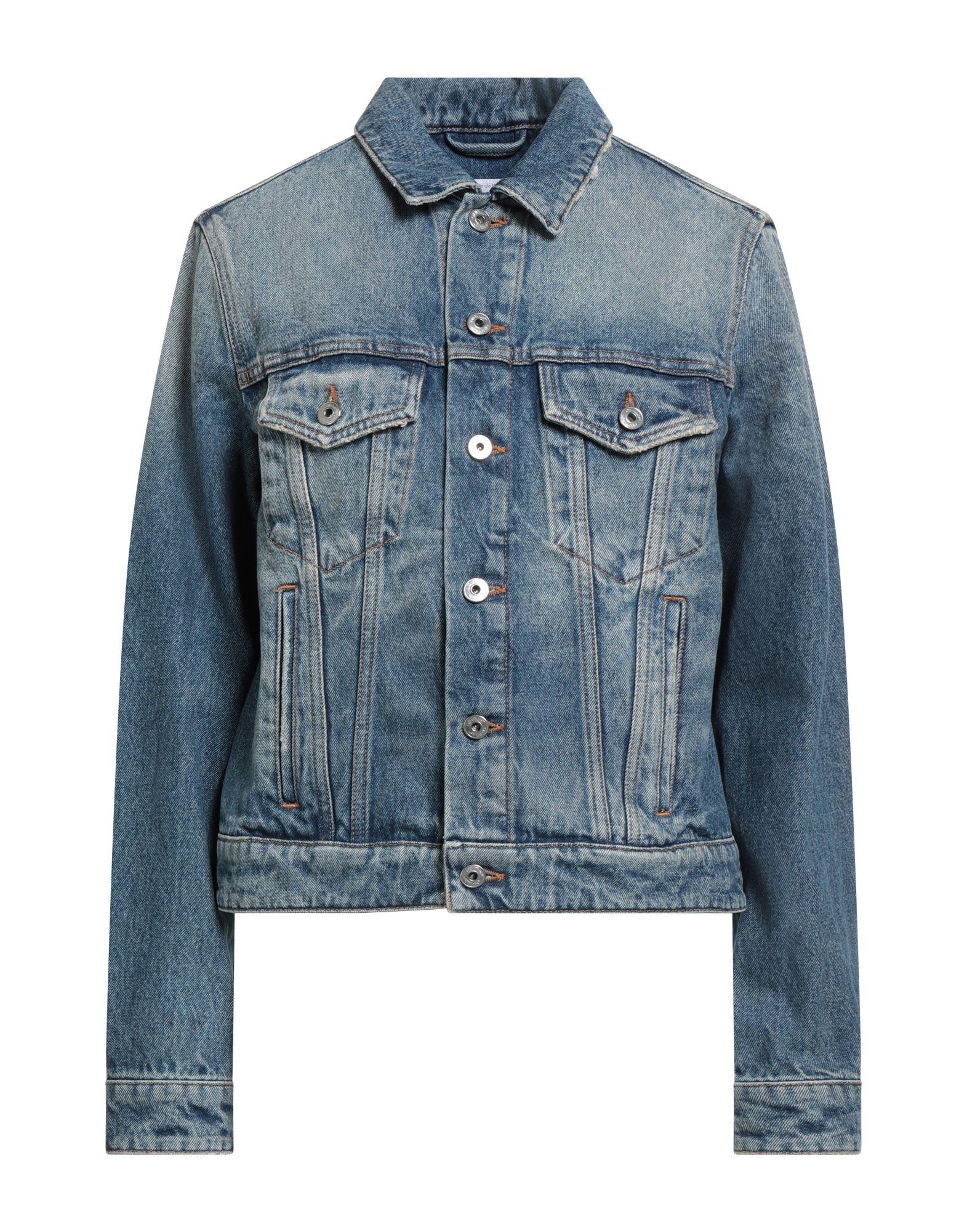 【美品】Off White denim jacket virgil abloh Off-White c/o Virgil Abloh Offf-Beige Denim Jacket In Black