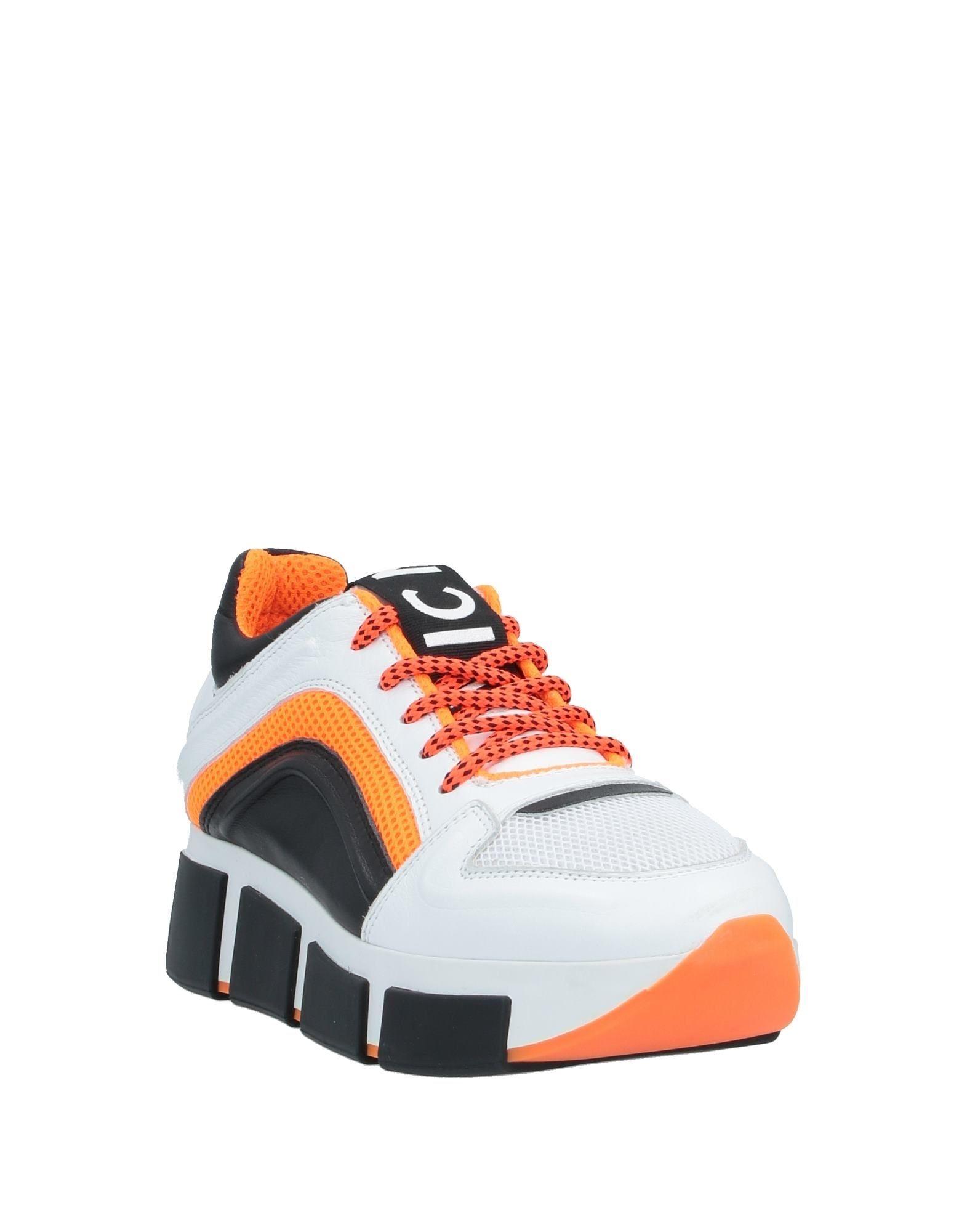 Vic Matié Low-top Sneakers Scarpa Velv Calfskin Mesh Black Orange White -  Lyst