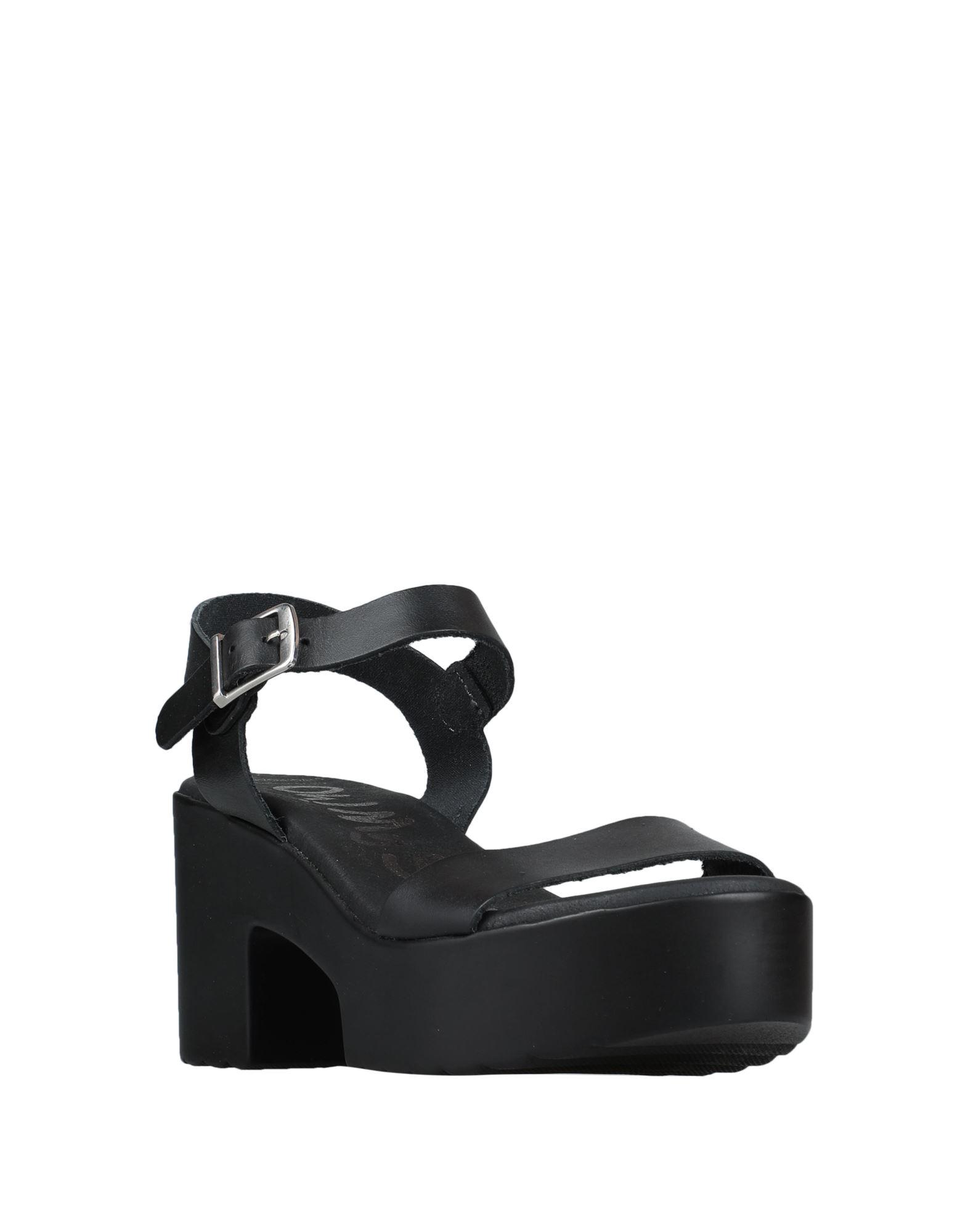Oh My Sandals Leather Sandals in Black | Lyst