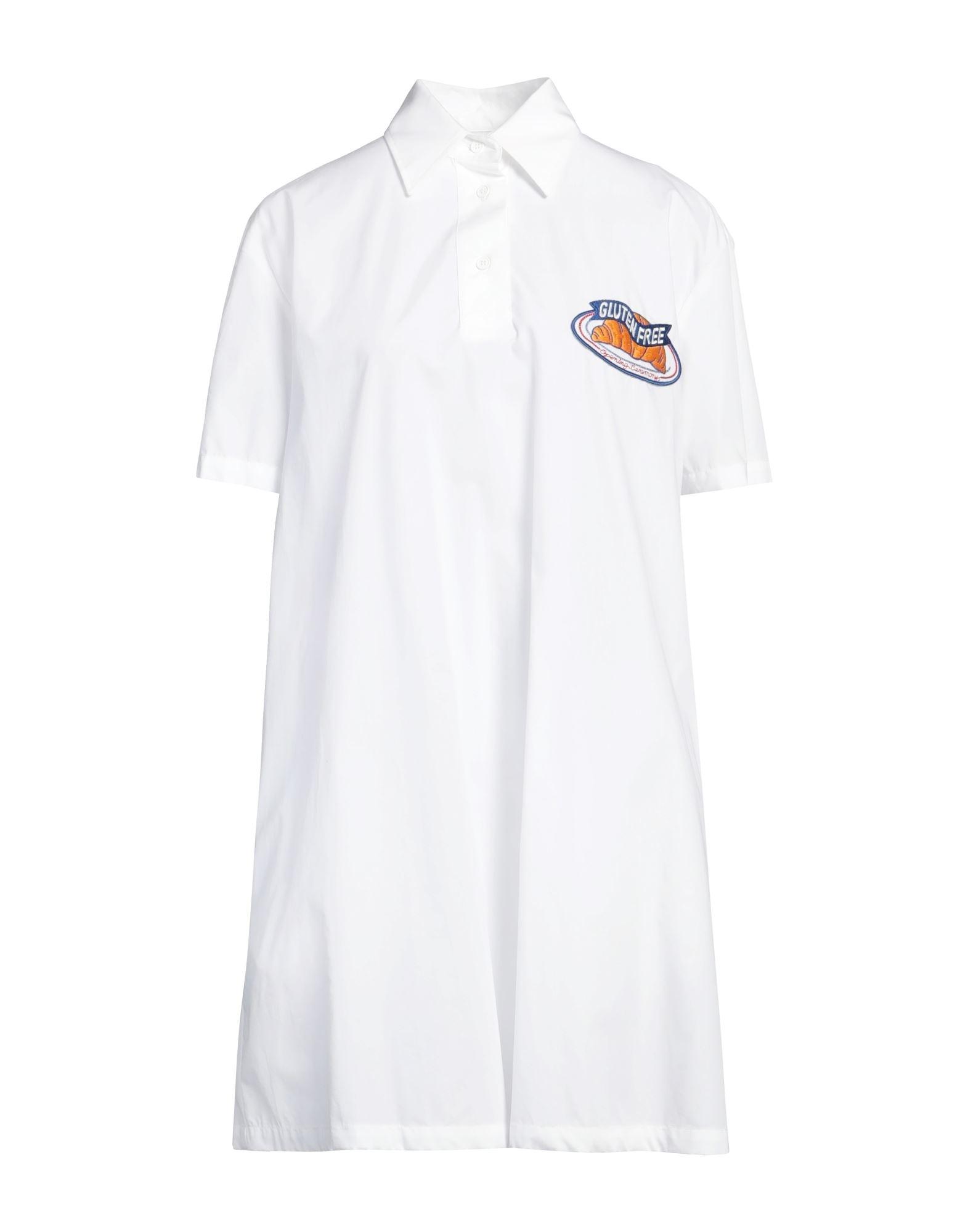 Opening Ceremony gray t shirt dress with logo trim and