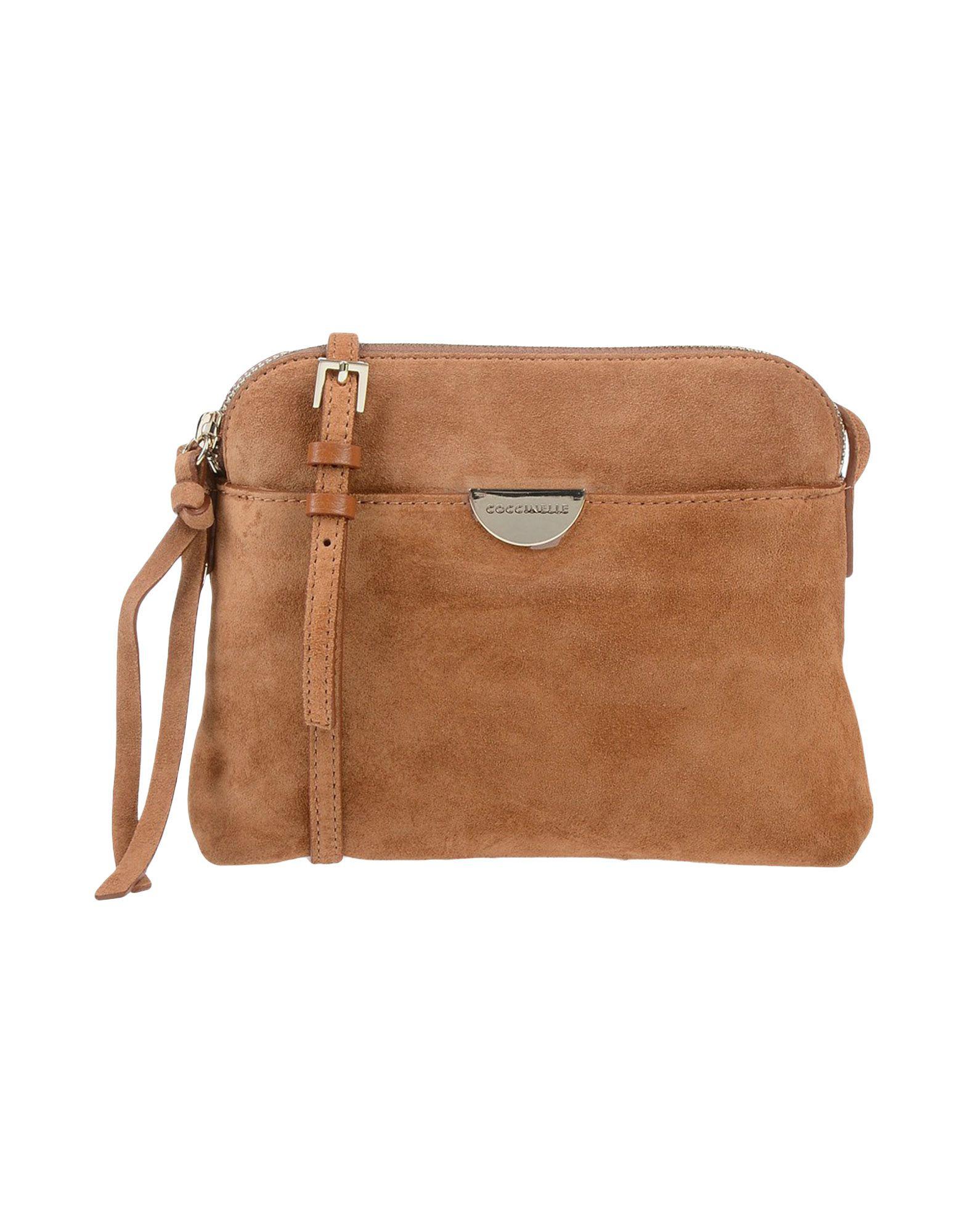 Coccinelle Suede Cross-body Bag in Brown - Lyst