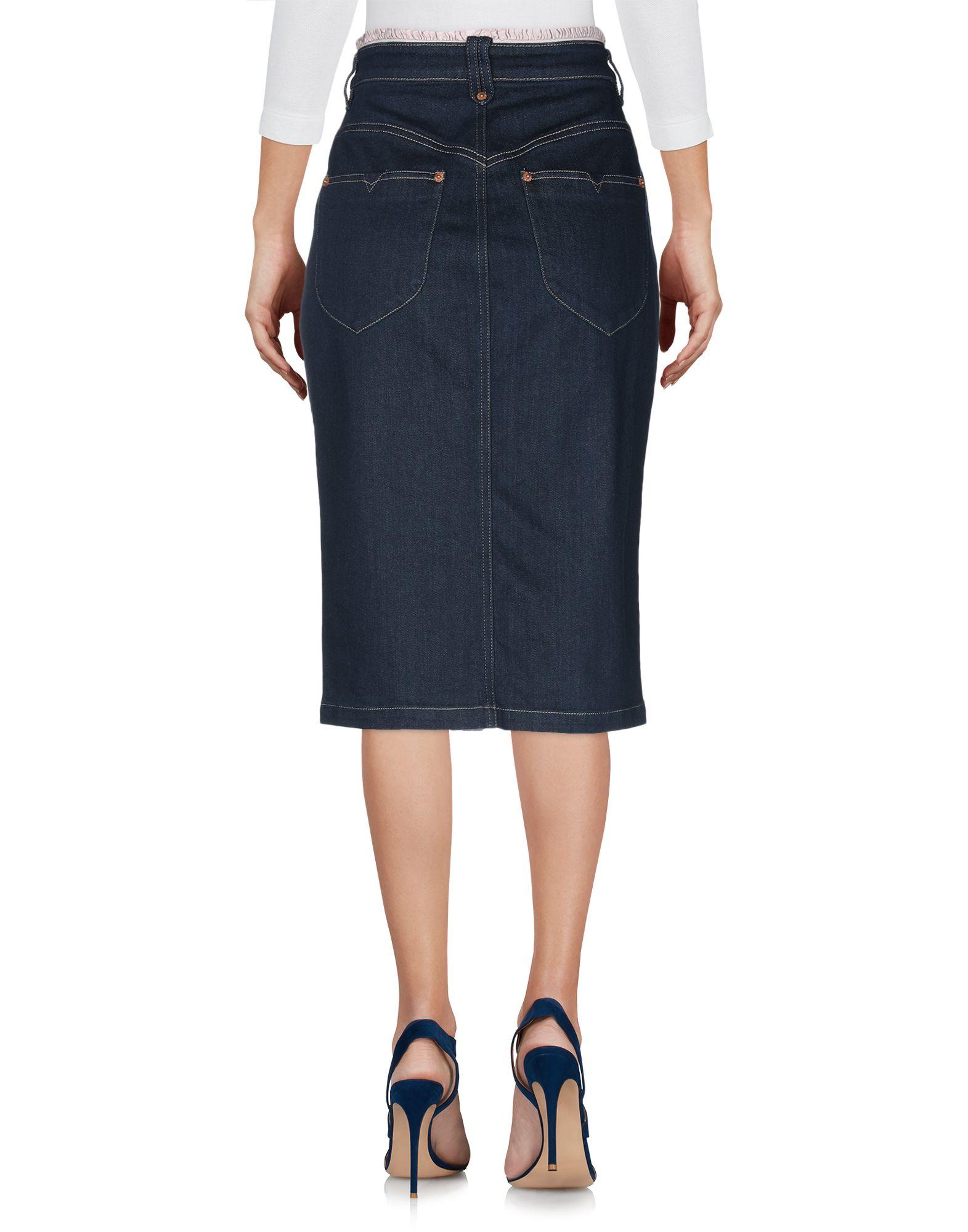 DIESEL Denim Skirt in Blue Lyst