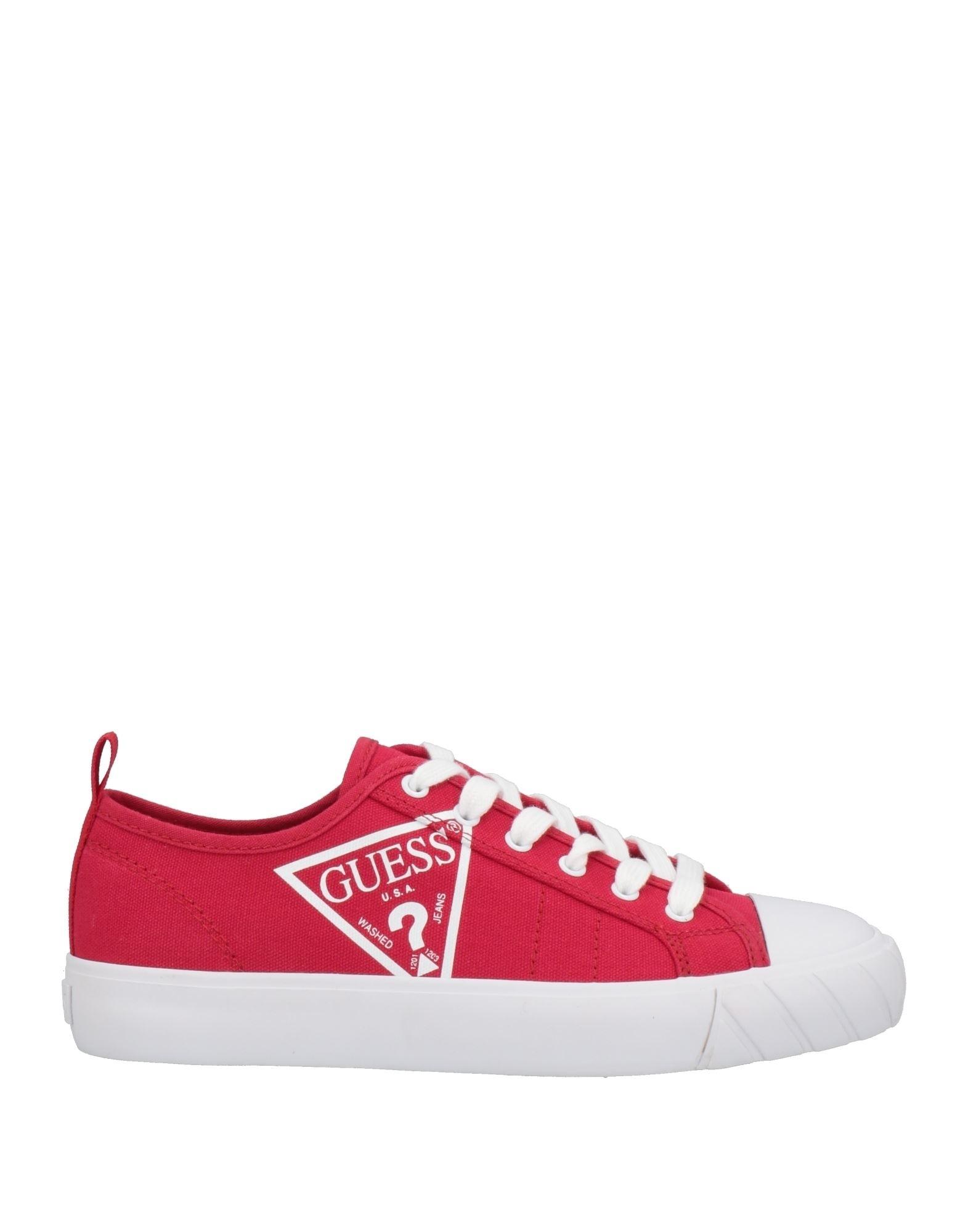 Guess red hotsell trainers