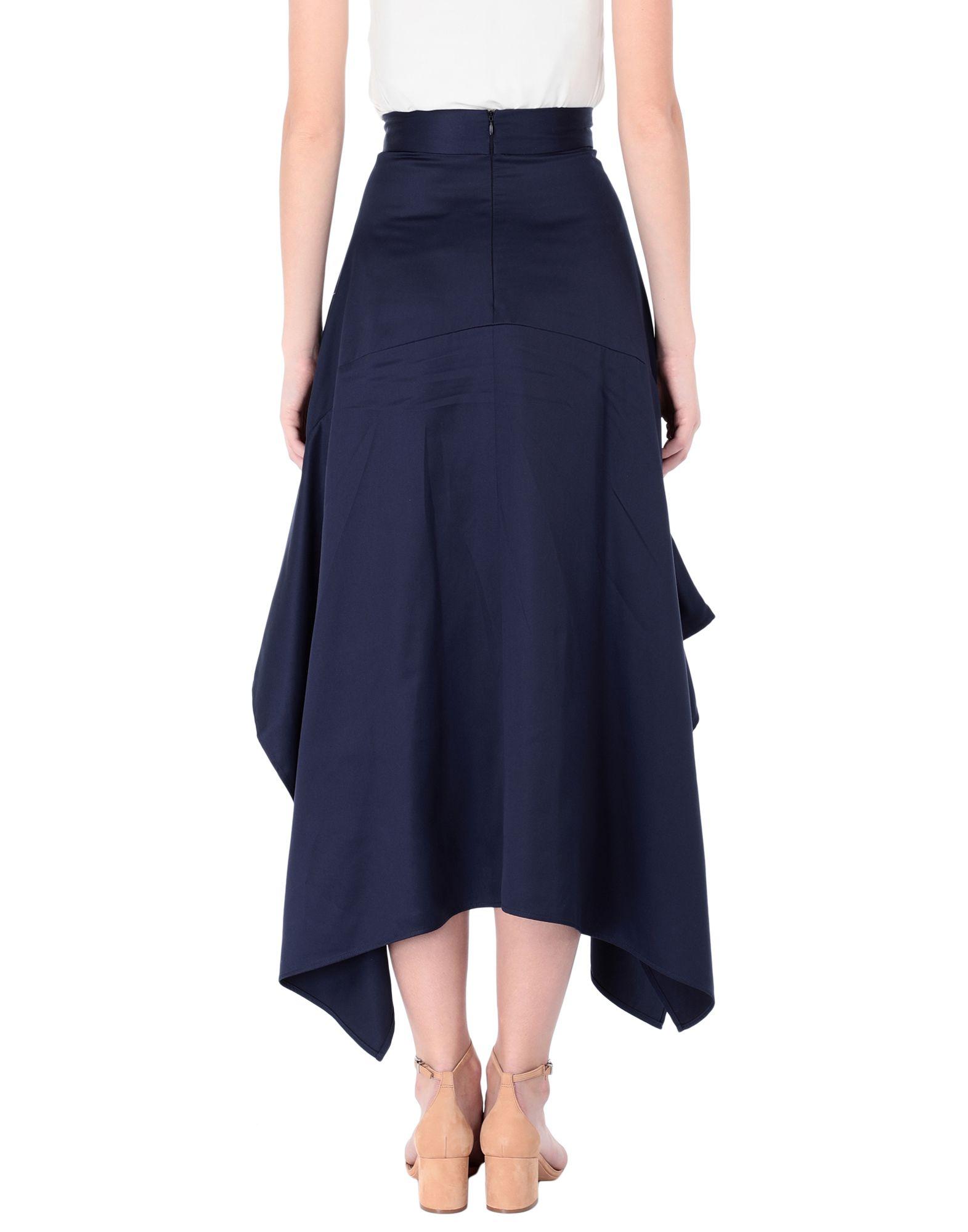 dark blue long skirt