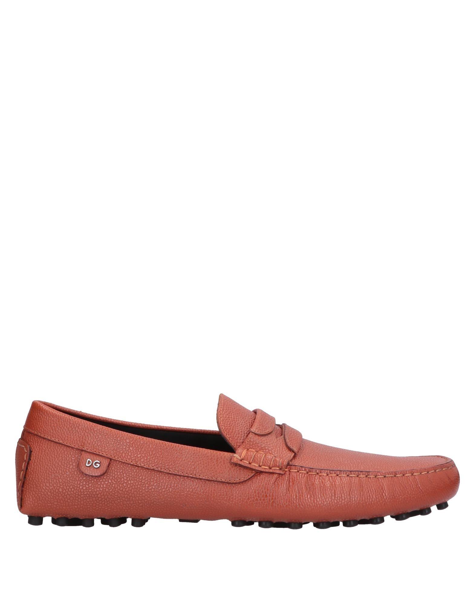 Dolce & Gabbana Leather Loafer in Orange for Men Lyst