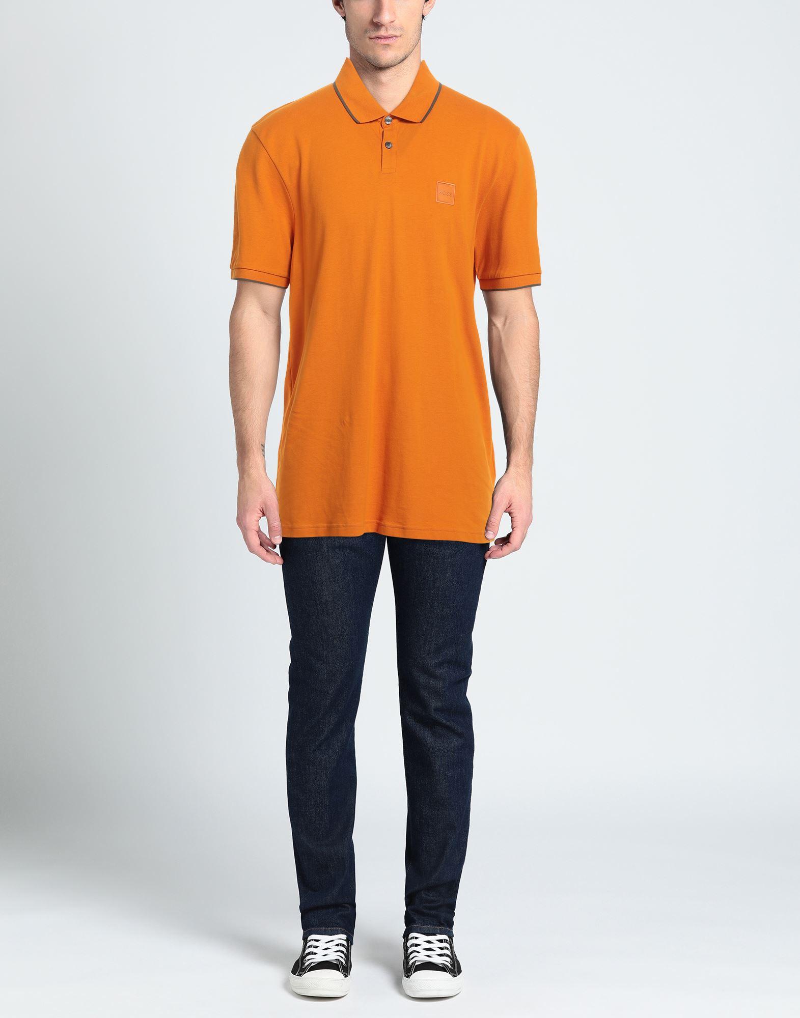 BOSS by HUGO BOSS Polo Shirt in Orange Men Lyst