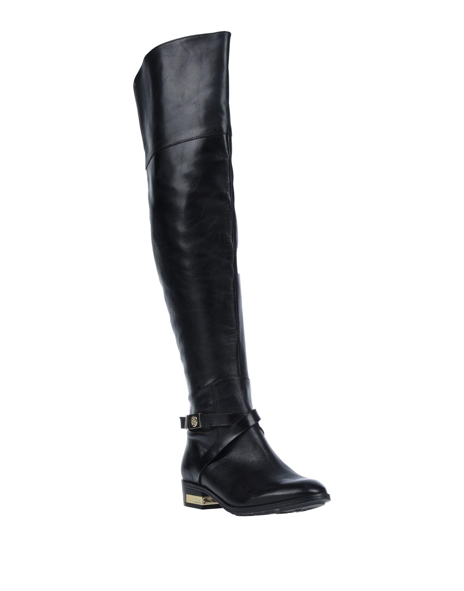 Guess Leather Boots in Black - Lyst