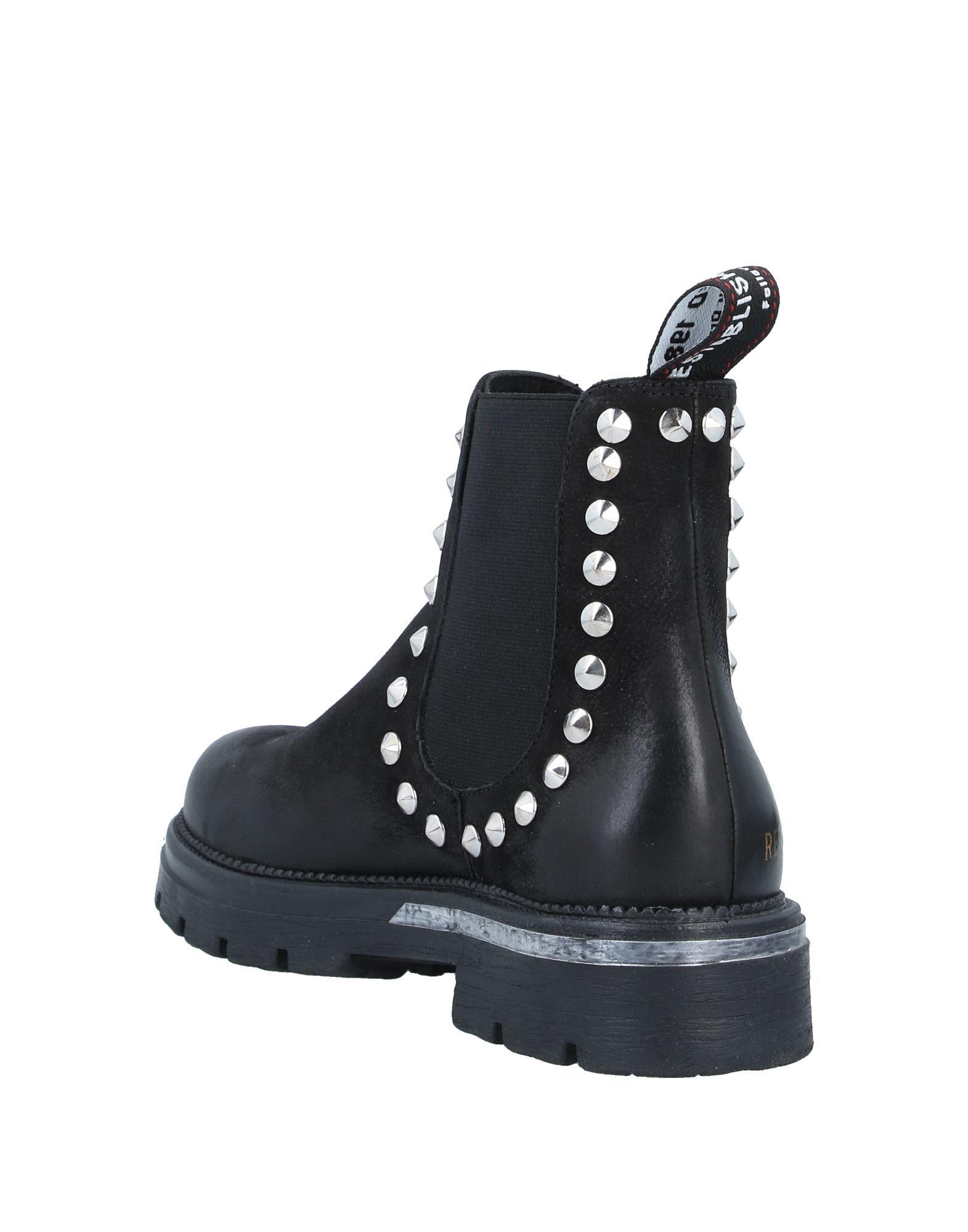 Replay Leather Ankle Boots in Black Lyst