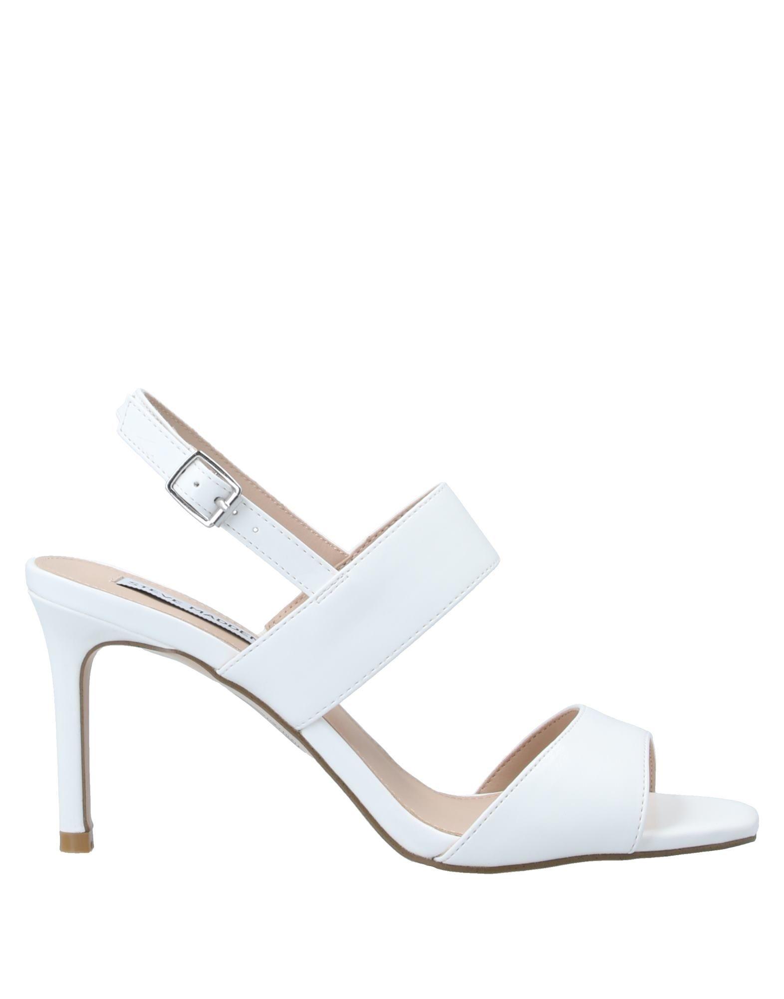 steve madden flat sandals white