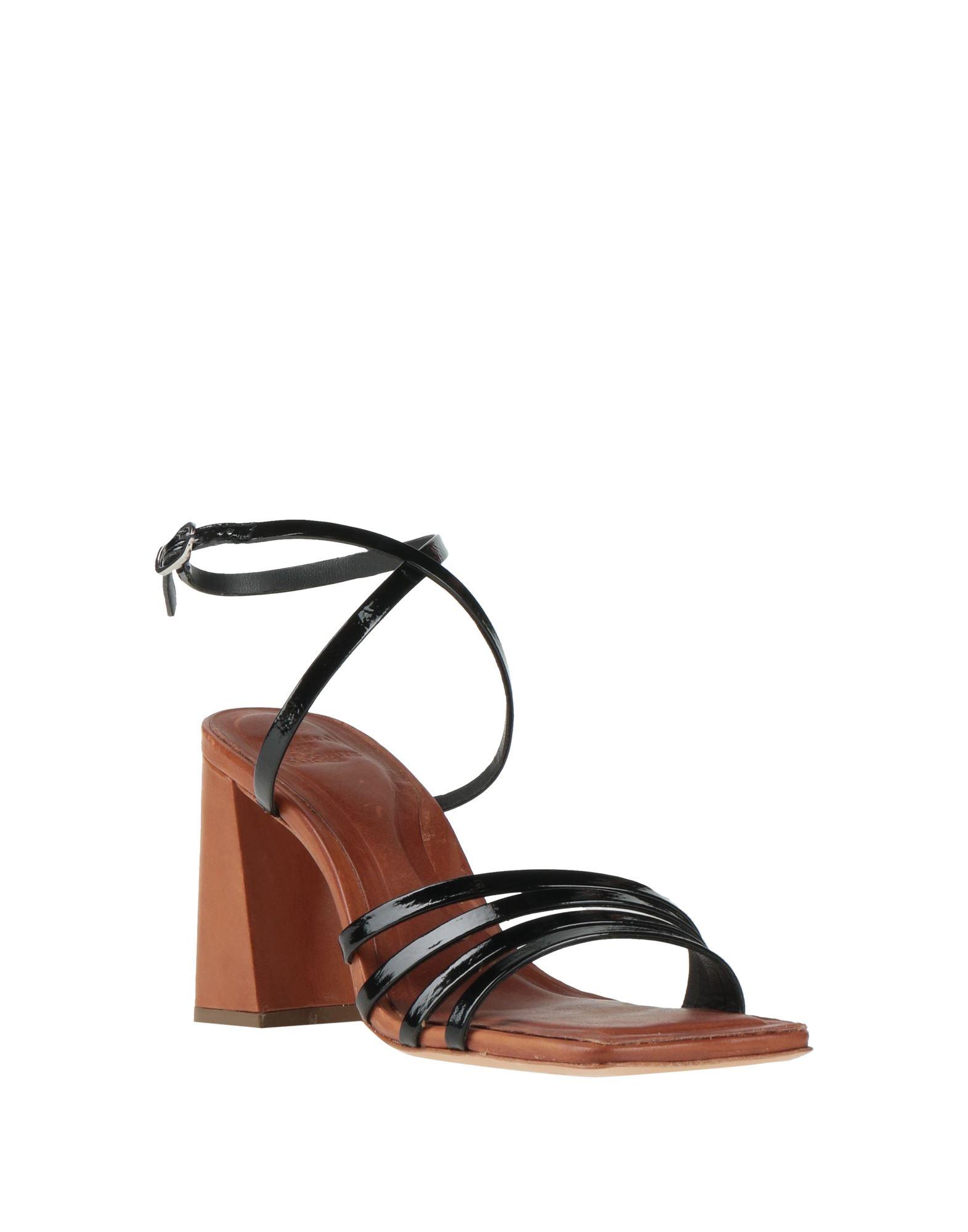 Vicenza Sandals Leather in Black Lyst
