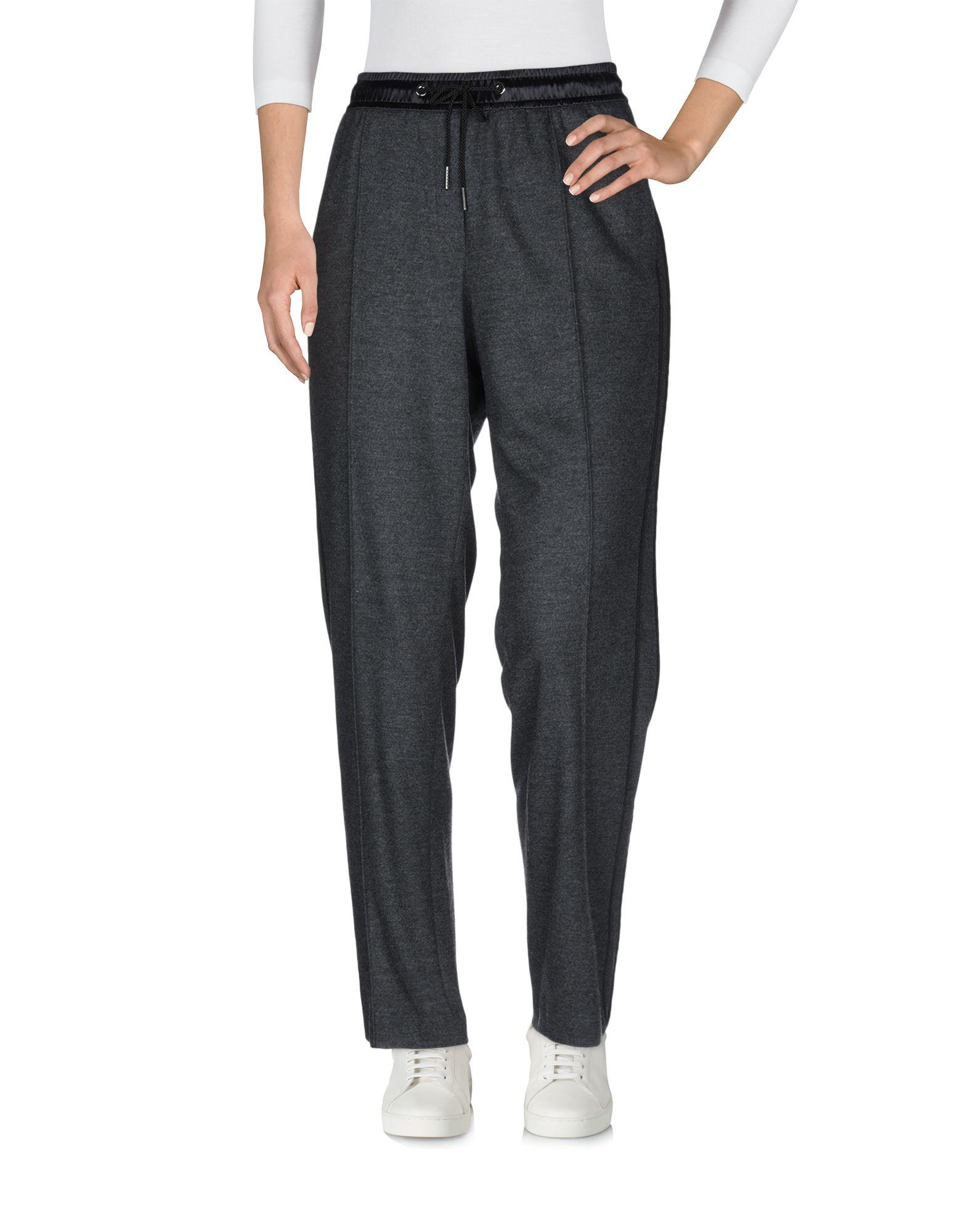 Marc Cain Satin Casual Pants in Lead (Gray) - Lyst