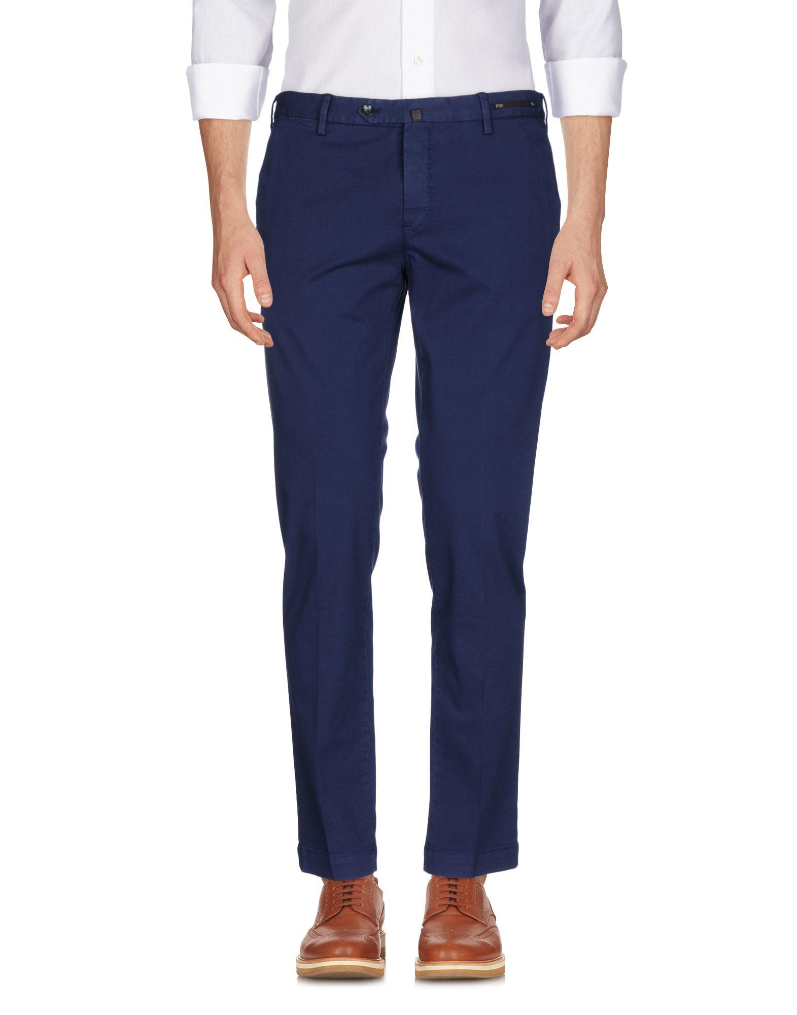 PT01 Cotton Casual Pants in Dark Blue (Blue) for Men - Save 50% - Lyst