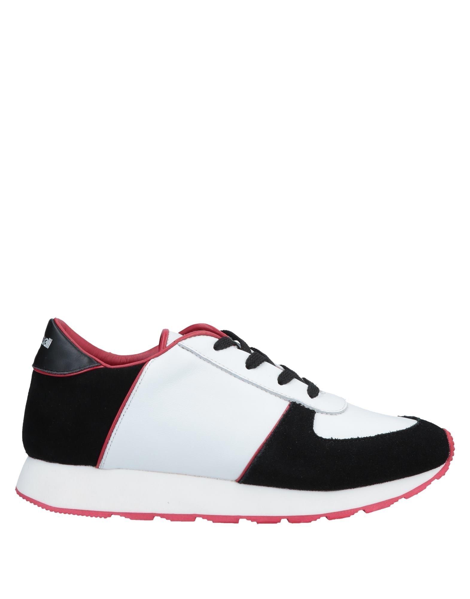 Roberto Cavalli Leather Low-tops & Sneakers in White for Men - Lyst