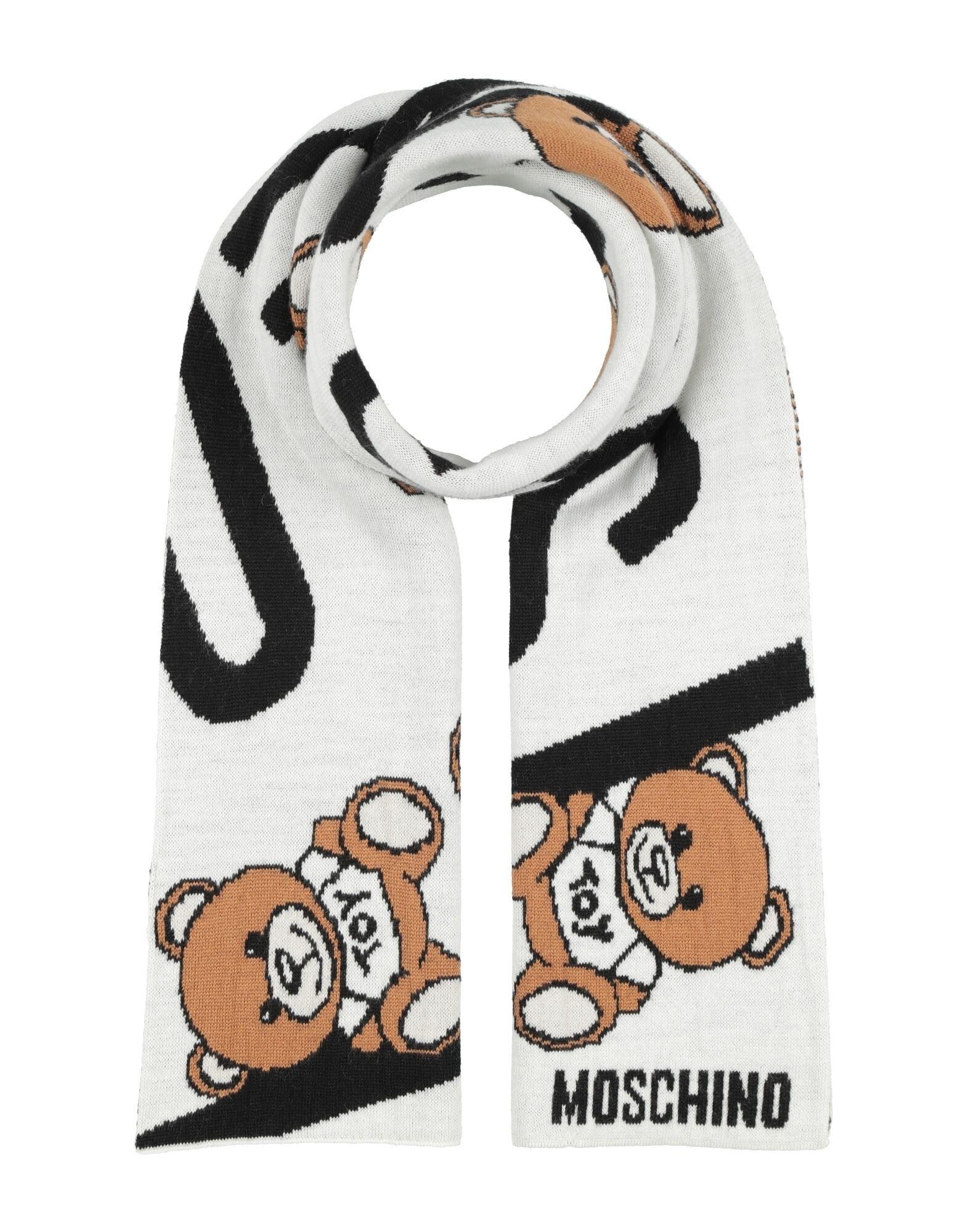 Bufanda Blanca De Moschino Para Mujer - 100% Made In Italy - Envío Rápido Con Impuestos Incluidos