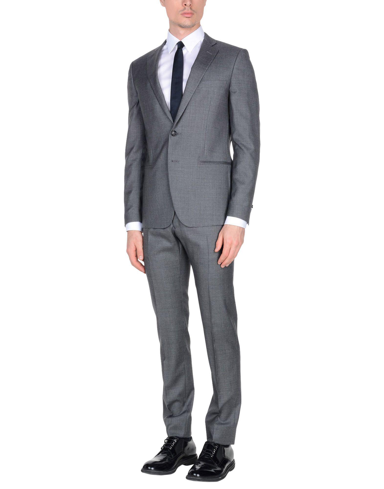 Tonello Wool Suit in Lead (Gray) for Men - Lyst