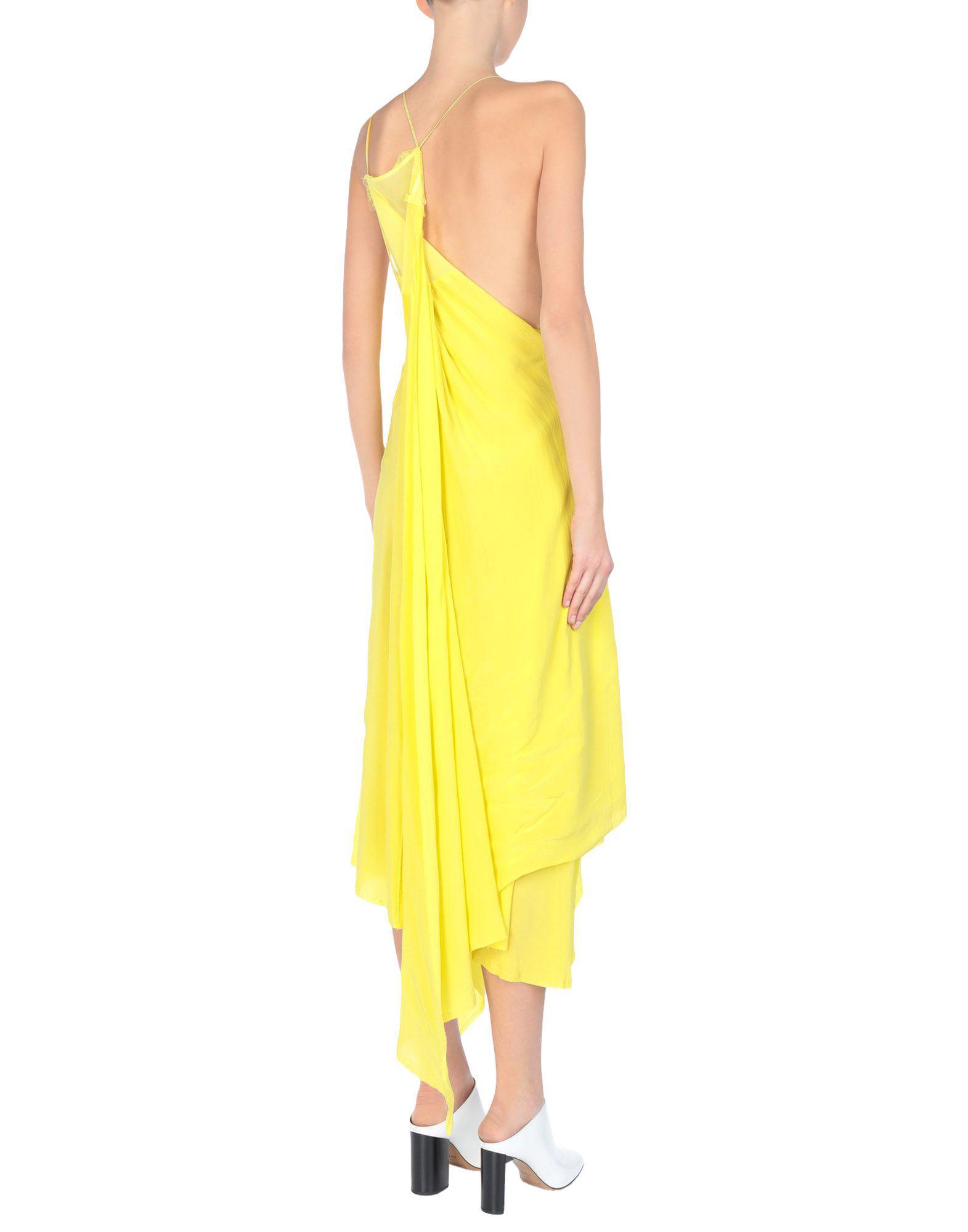 yellow balenciaga dress