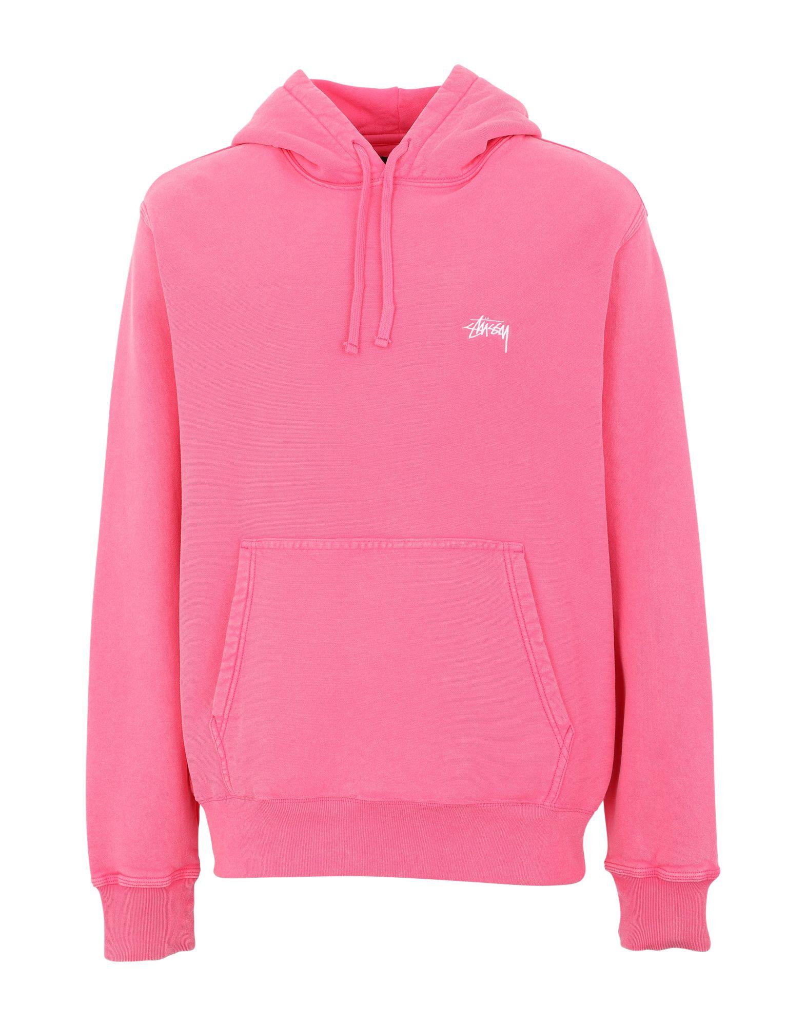 Stussy Fleece Sweatshirt in Pink for Men - Lyst