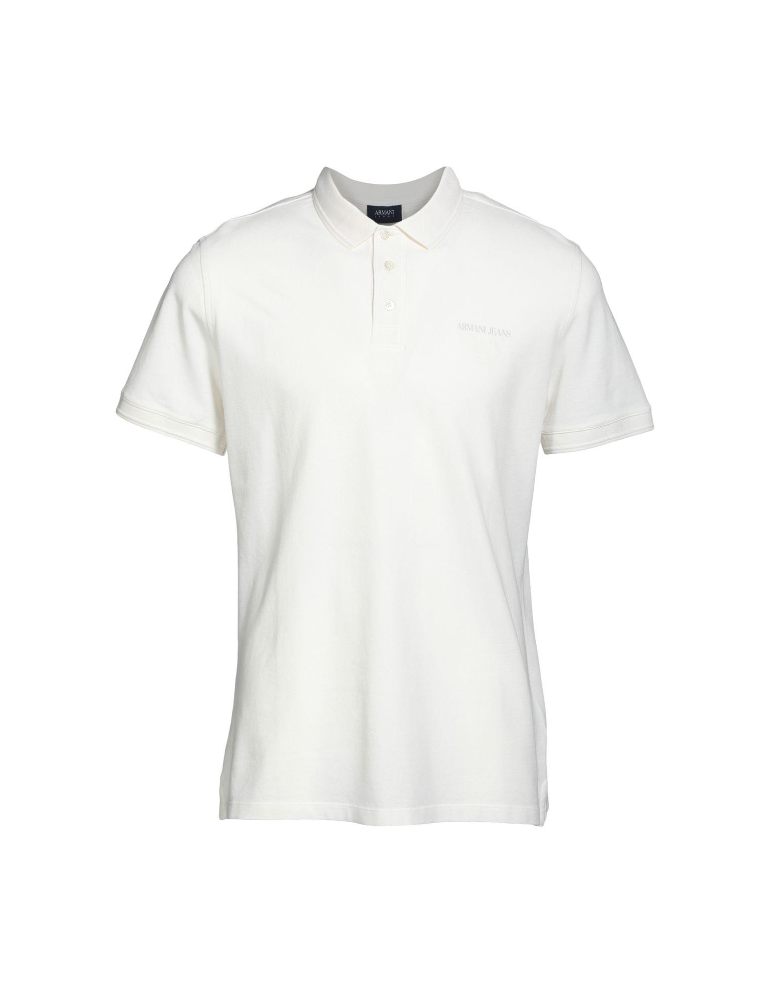 Armani Jeans Cotton Polo Shirt in White for Men - Lyst