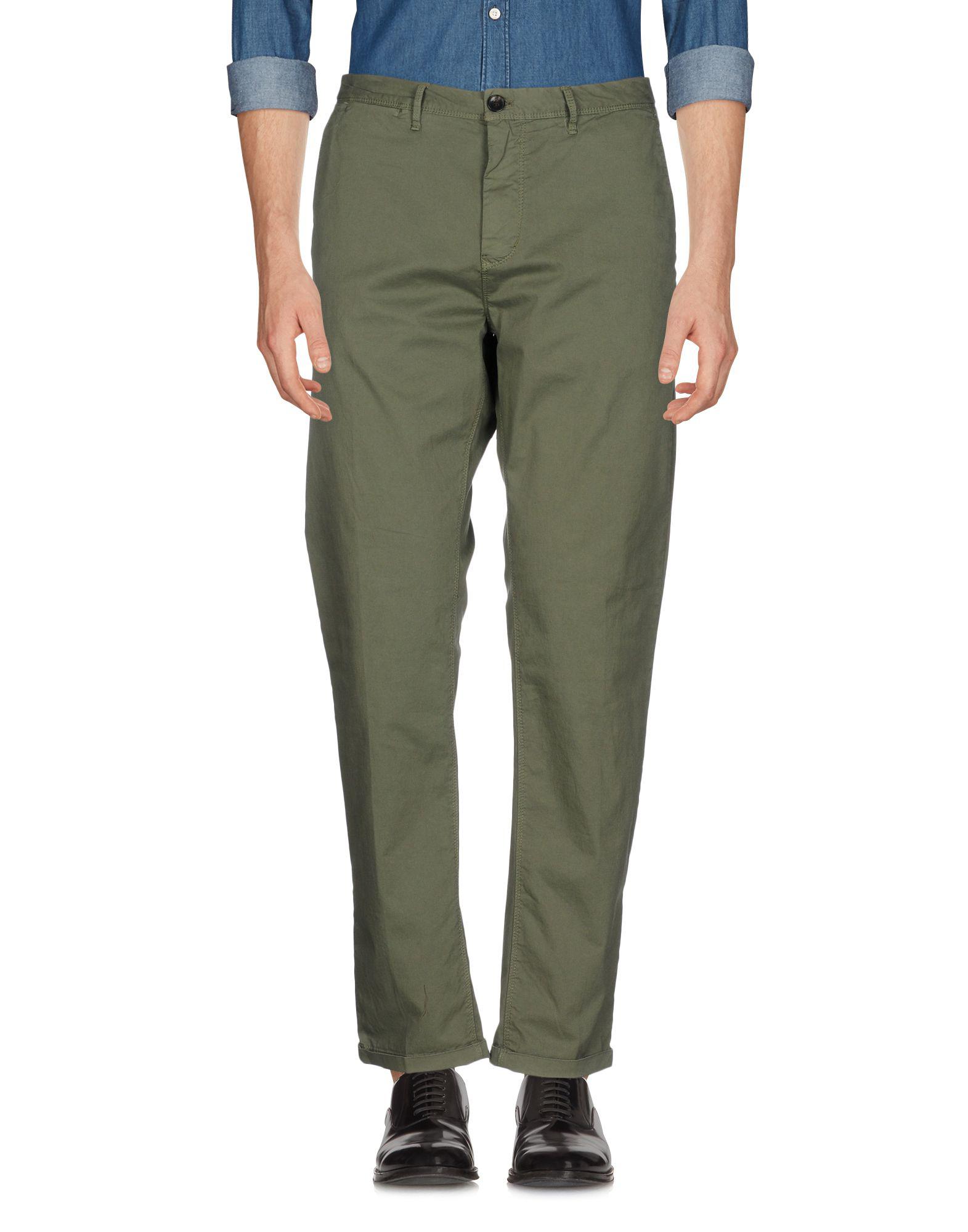 Scotch & Soda Cotton Casual Pants in Military Green (Green) for Men - Lyst