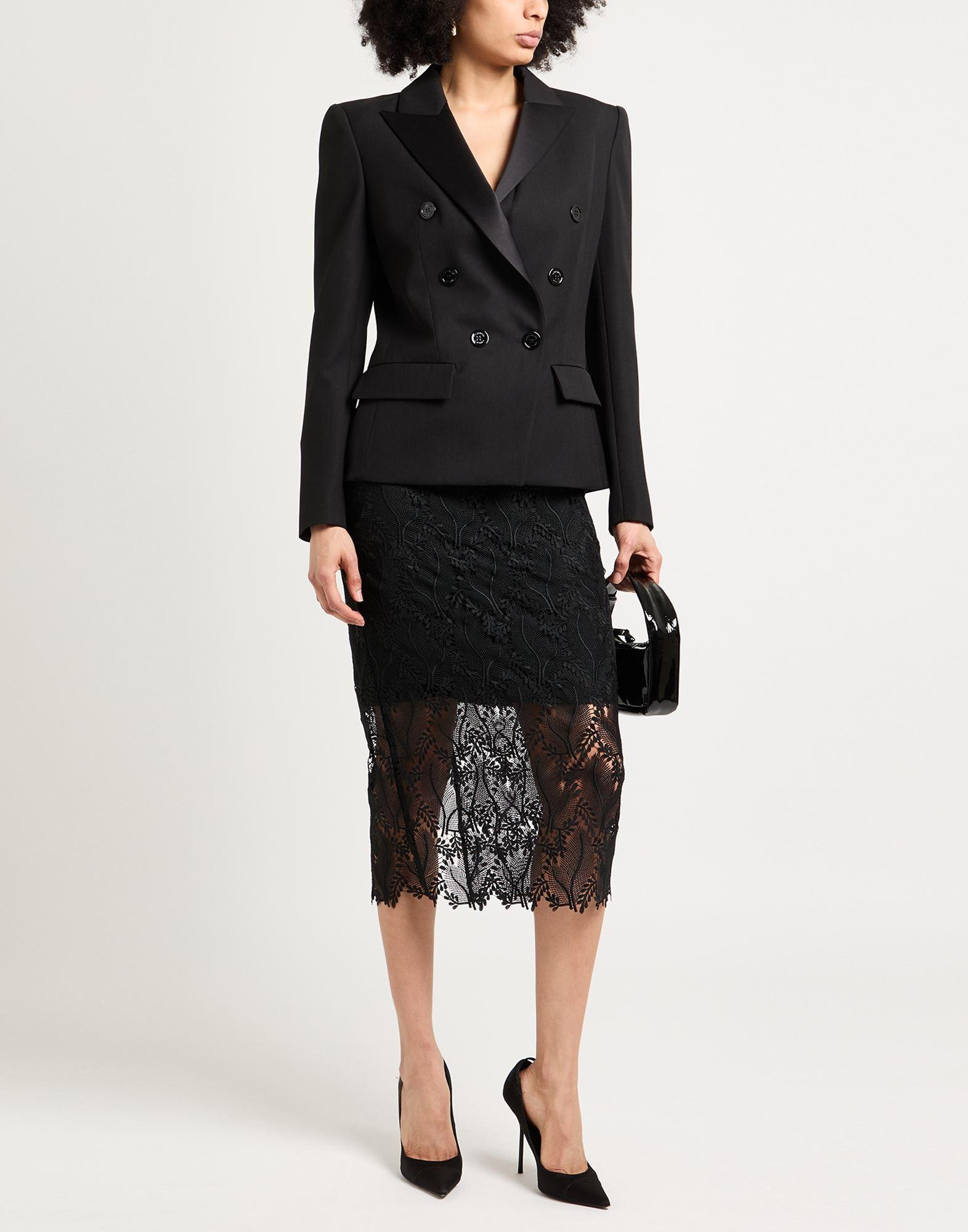 コート ALEXANDRE VAUTHIER Black wool blend coat (233COA1952 BLACK) Alexandre Vauthier Black Wool Blend Coat | italist