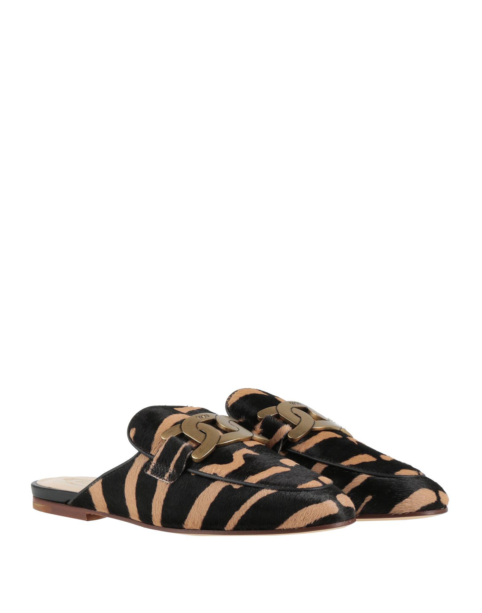 tods-Black-Mules-Clogs-Leather