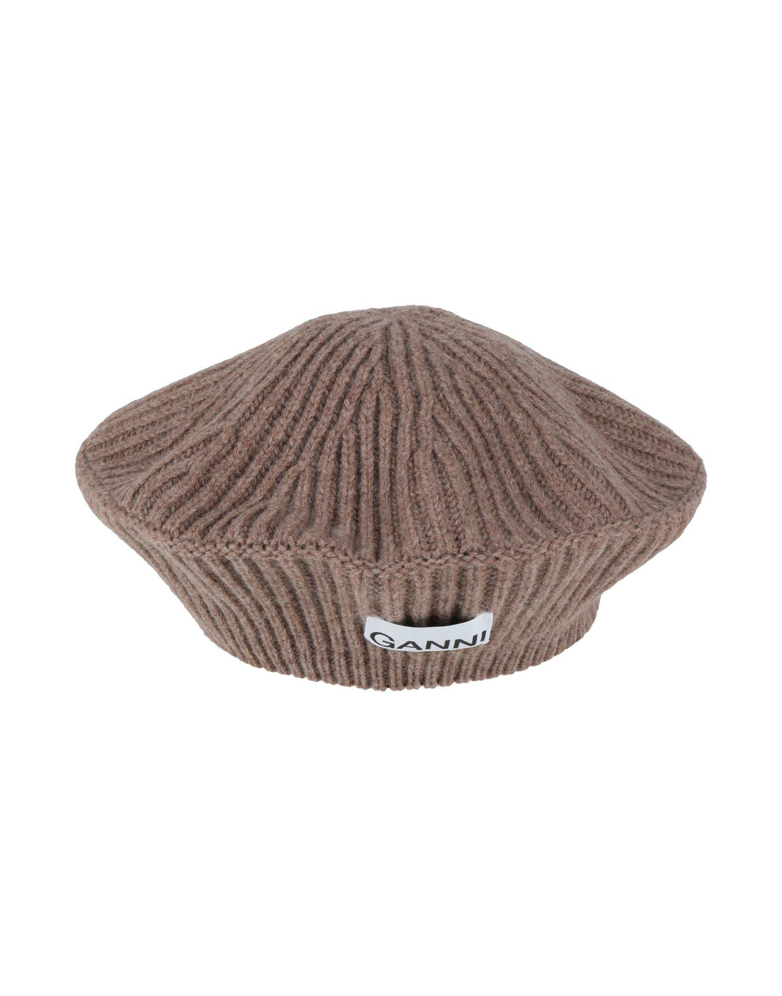ハット GANNI Woman Hat Brown A6658 943 13303500-5594938695479548.jpg