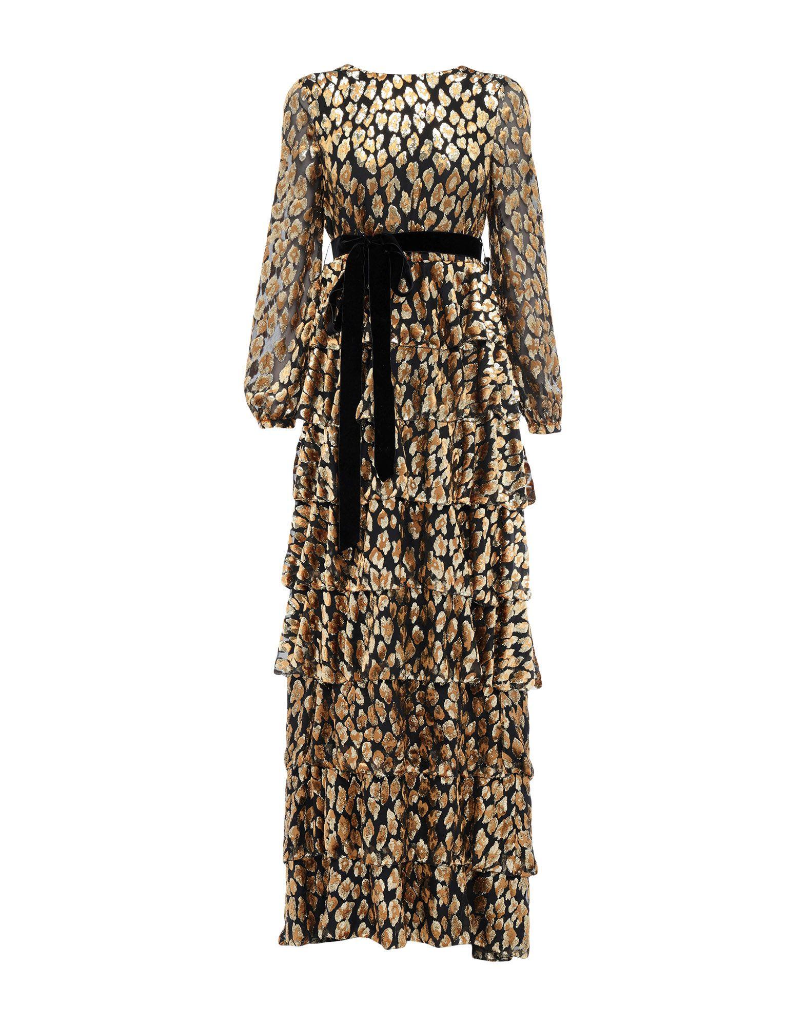 Valentino Chiffon Long Dress in Black - Lyst