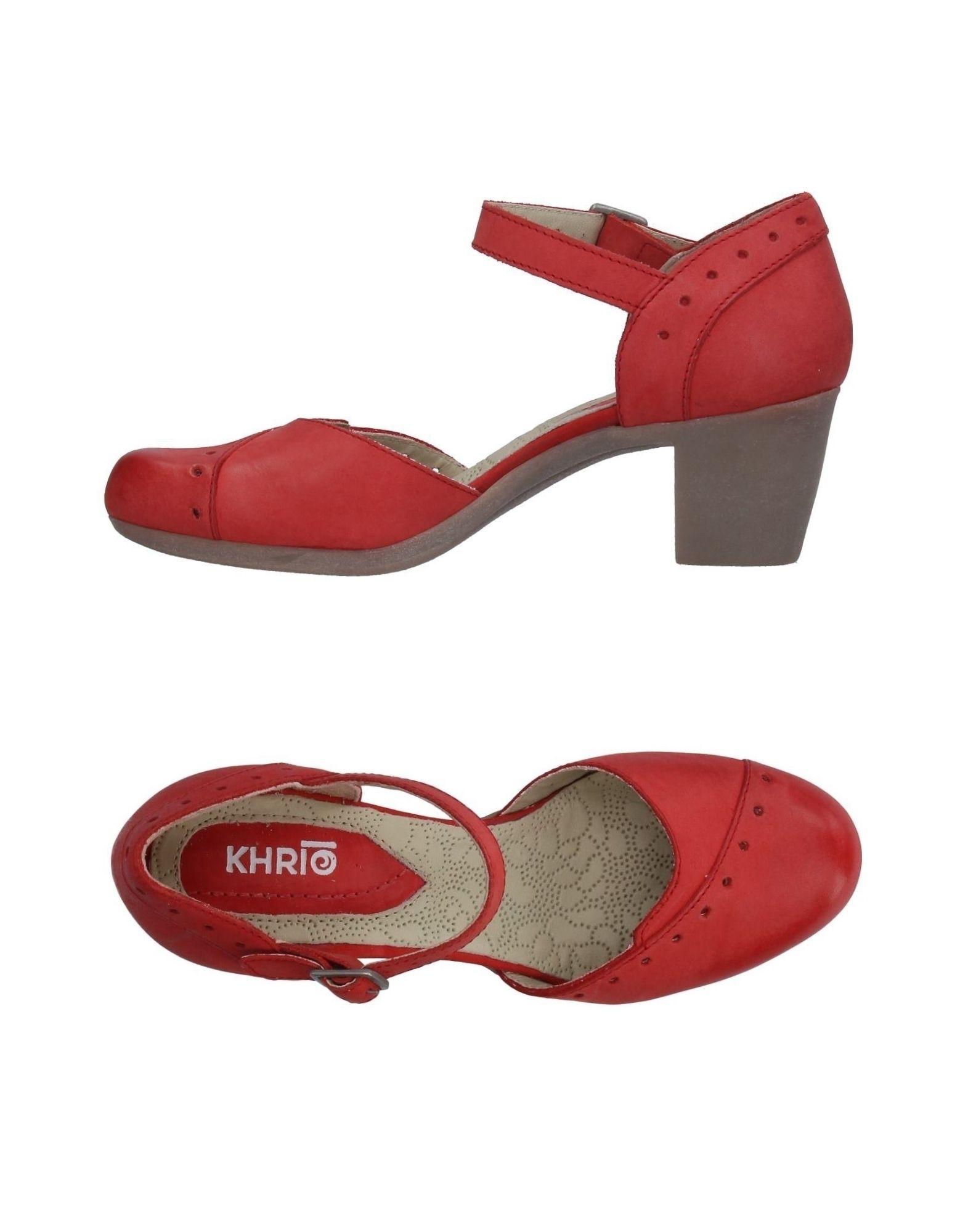 Khrio Leather Court in Coral (Red) - Lyst