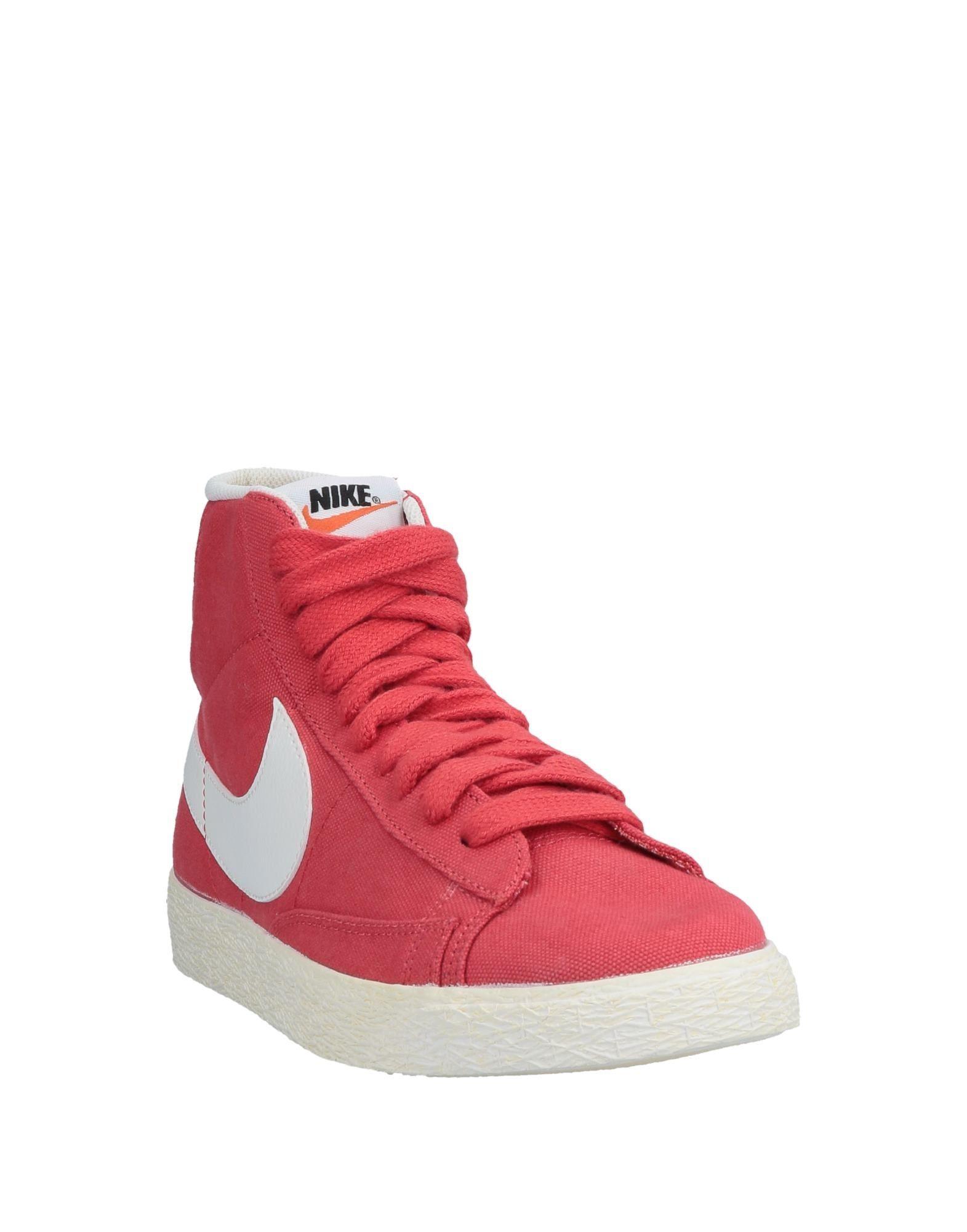 nike all red high tops