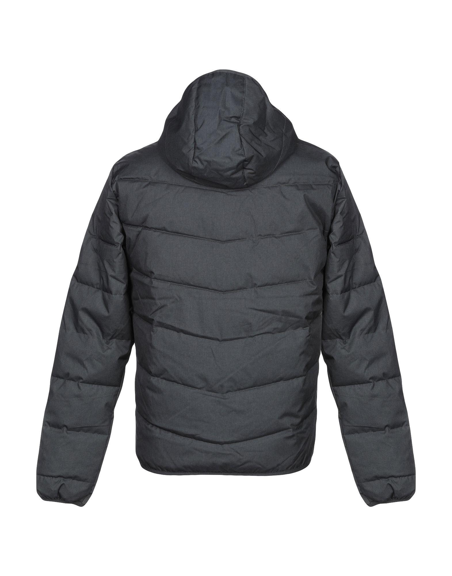 Solid Synthetic Down Jacket in Lead (Gray) for Men - Lyst