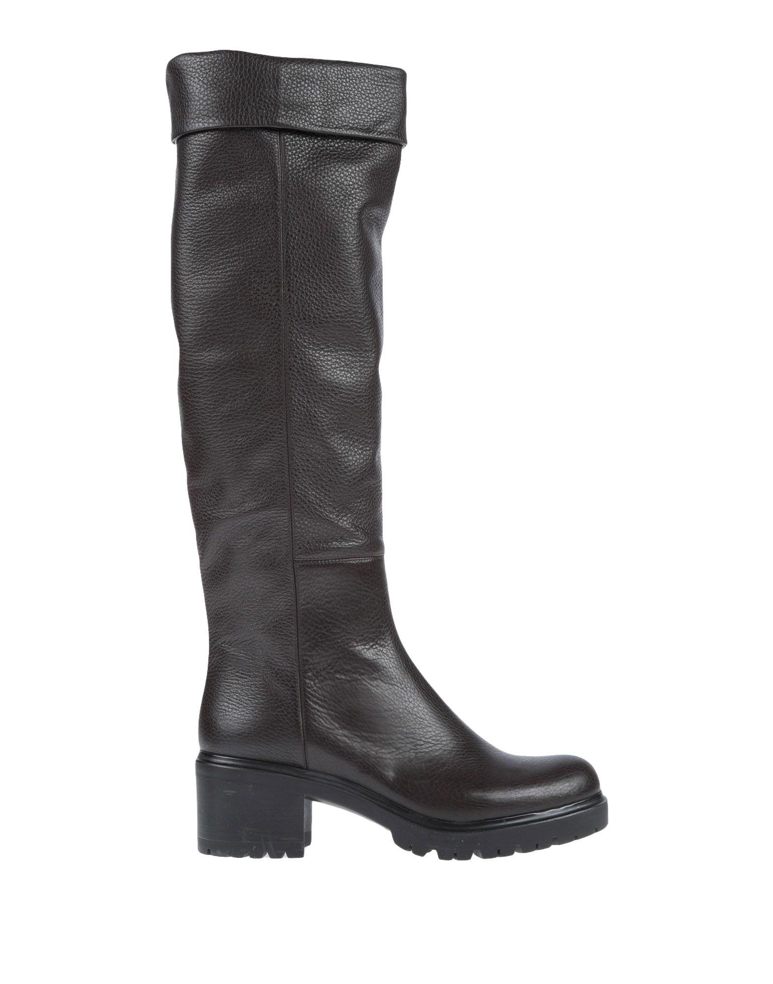 Loriblu Leather Boots in Dark Brown (Brown) - Lyst