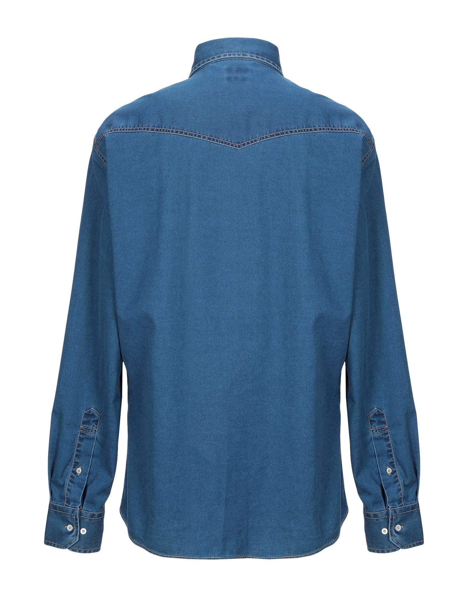 Brunello Cucinelli Denim Shirt in Blue for Men - Lyst