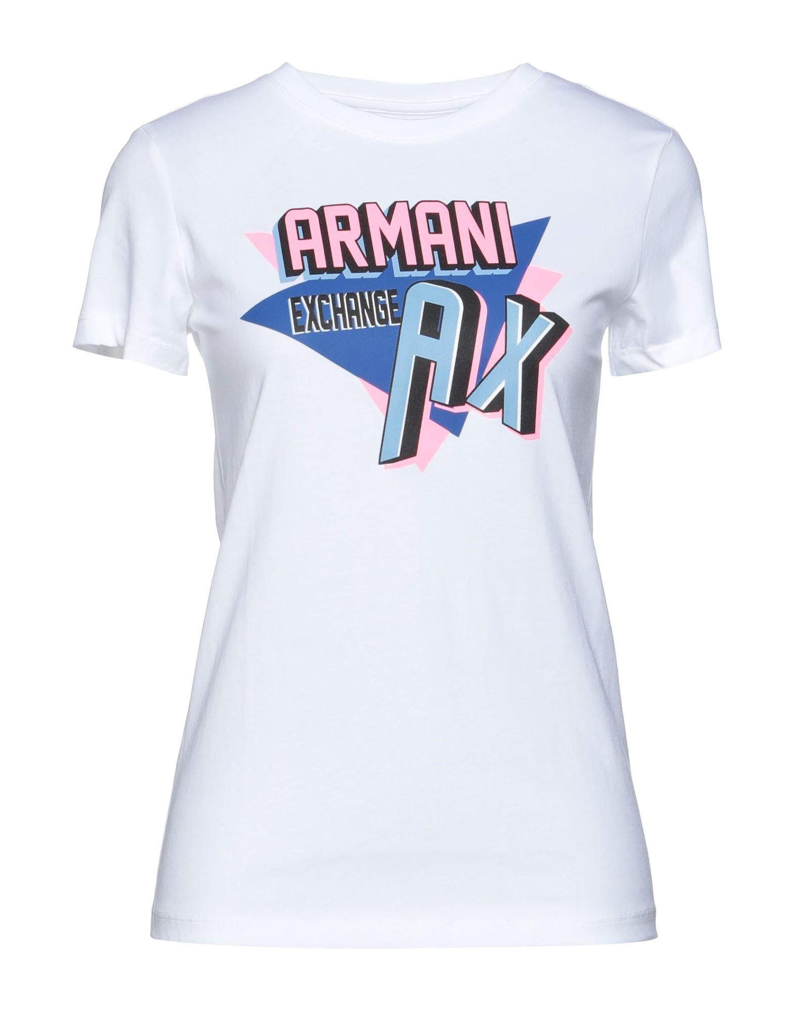 Armani Exchange Cotton T-shirt in White | Lyst