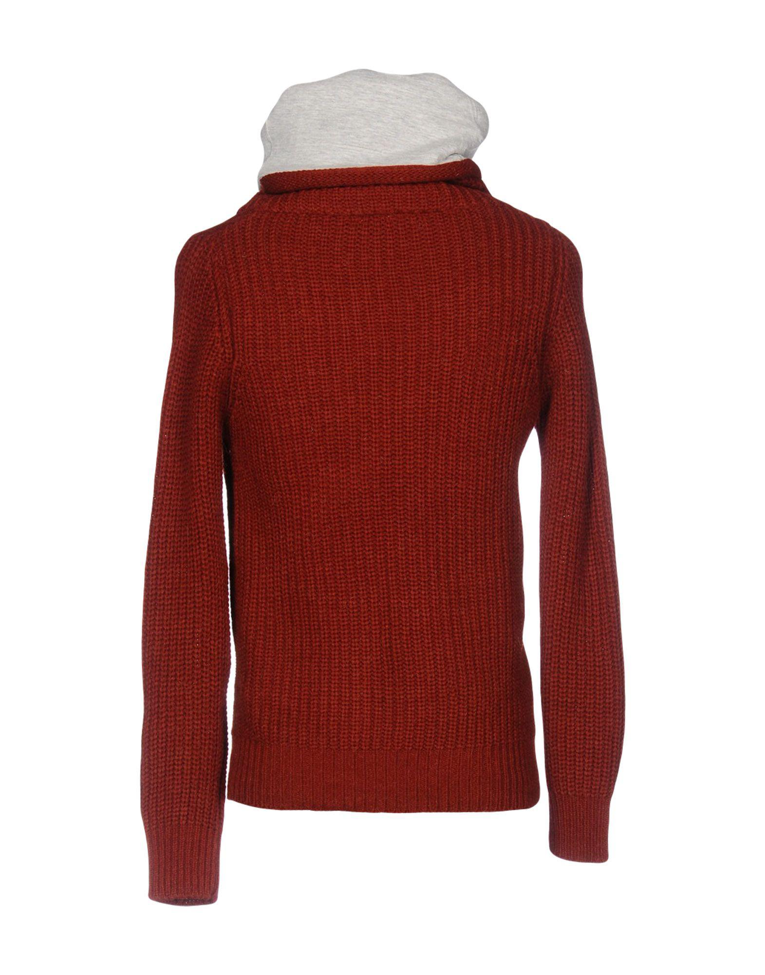 Balmain Wool Turtleneck in Brick Red (Red) for Men - Lyst