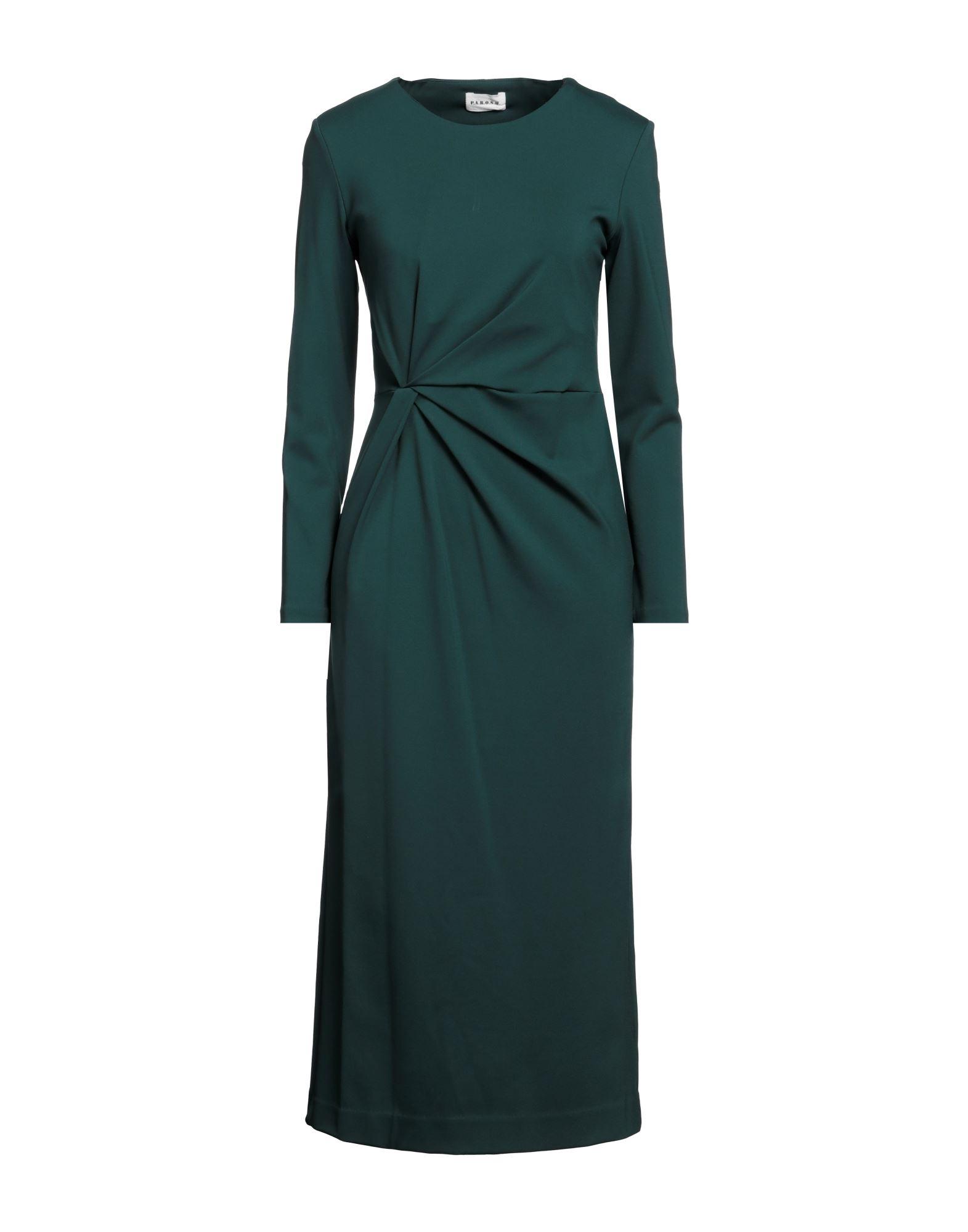plus size green and white dress P.A.R.O.S.H. Azzurro Cannes Dress at Baby & Company main image 0