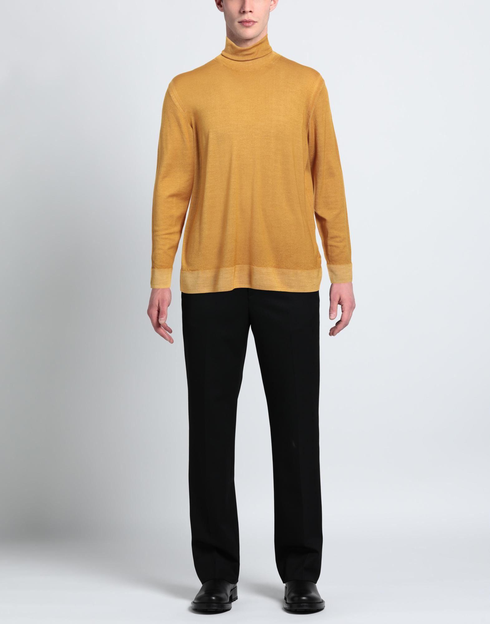 Mens yellow shop turtleneck sweater