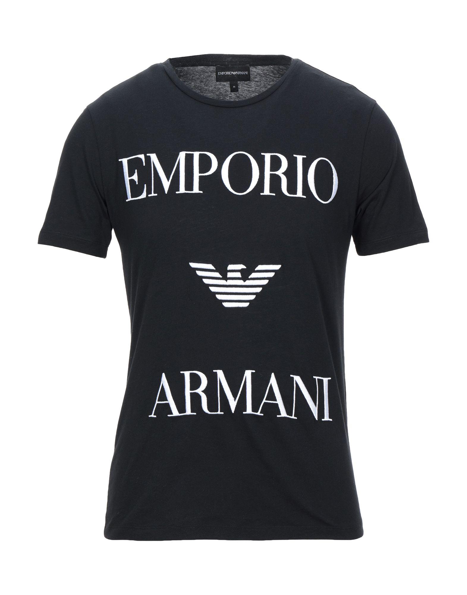 Emporio Armani T-shirt in Black for Men - Lyst