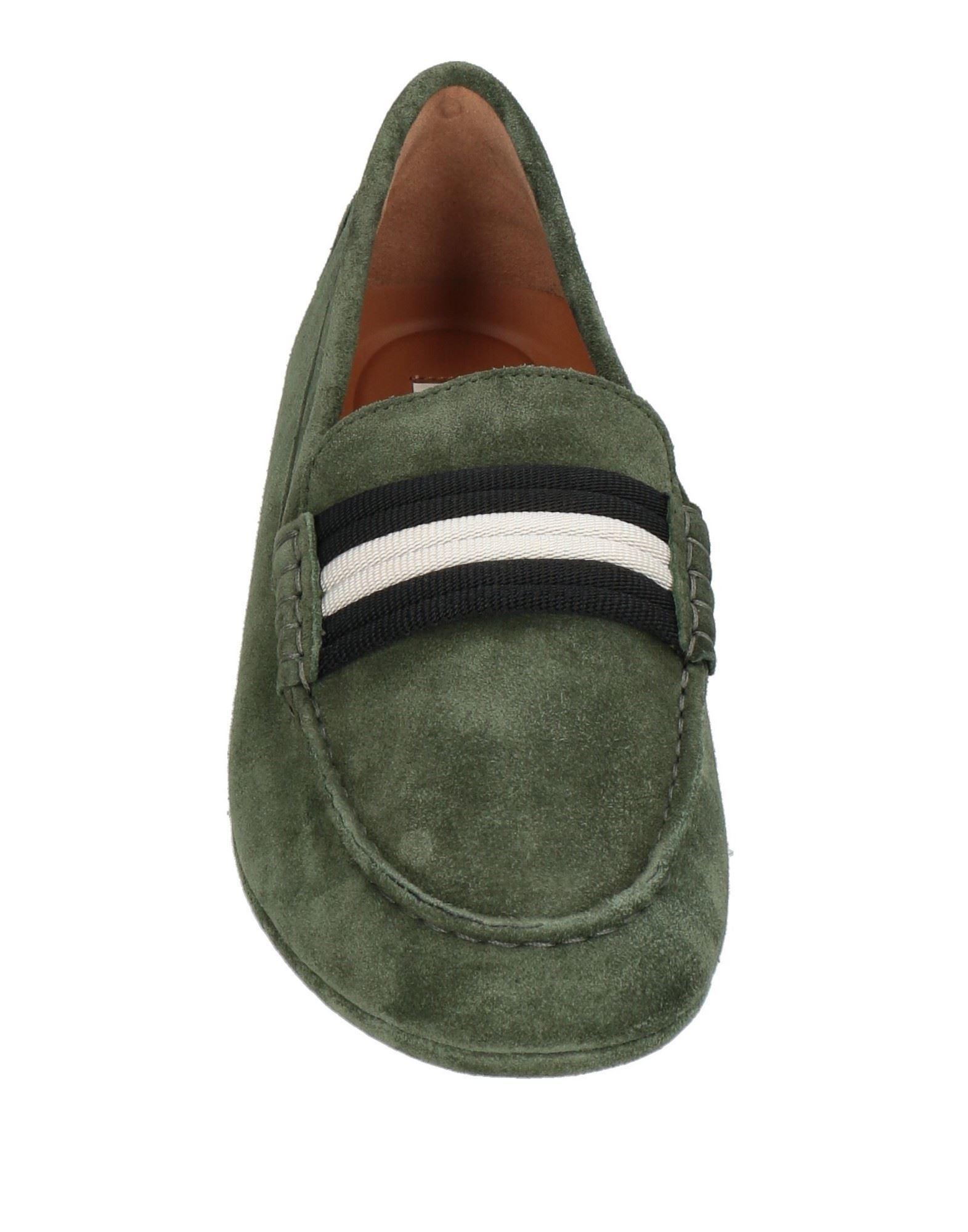 靴 BALLY Green suede loafers 24cm Size 7D / 8EEE Bally Men Dramer Suede Driver Shoes 259 Green