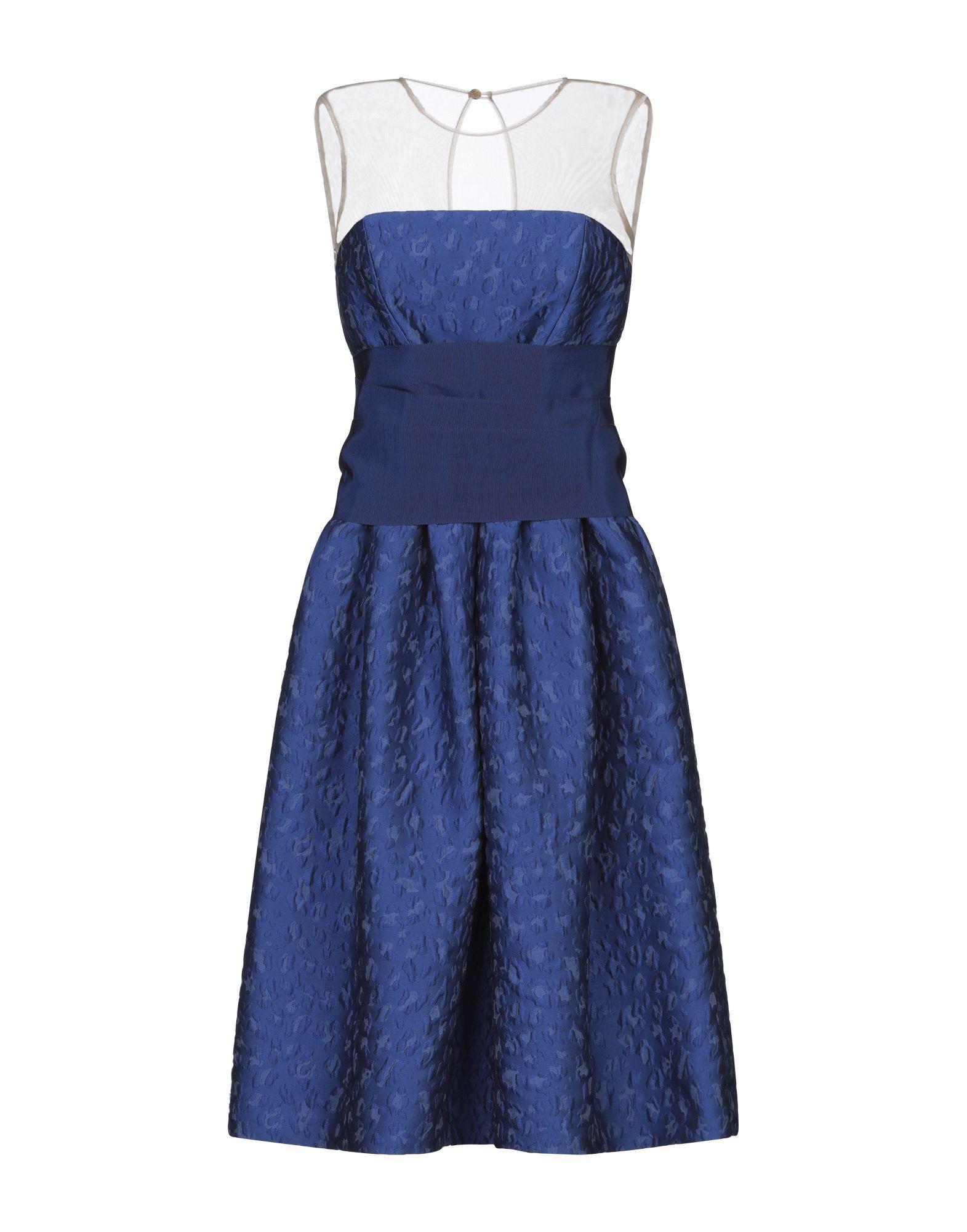 P.A.R.O.S.H. Synthetic Midi Dress in Blue - Lyst